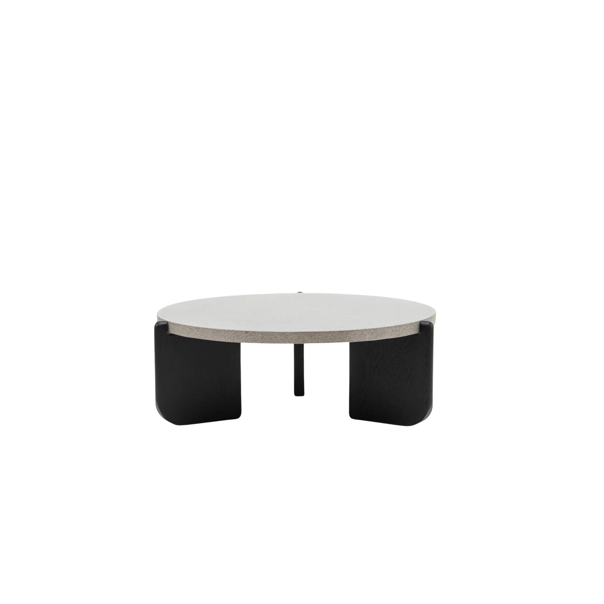 Native Coffee Table - Warm Cement & Black Oak - Image 9