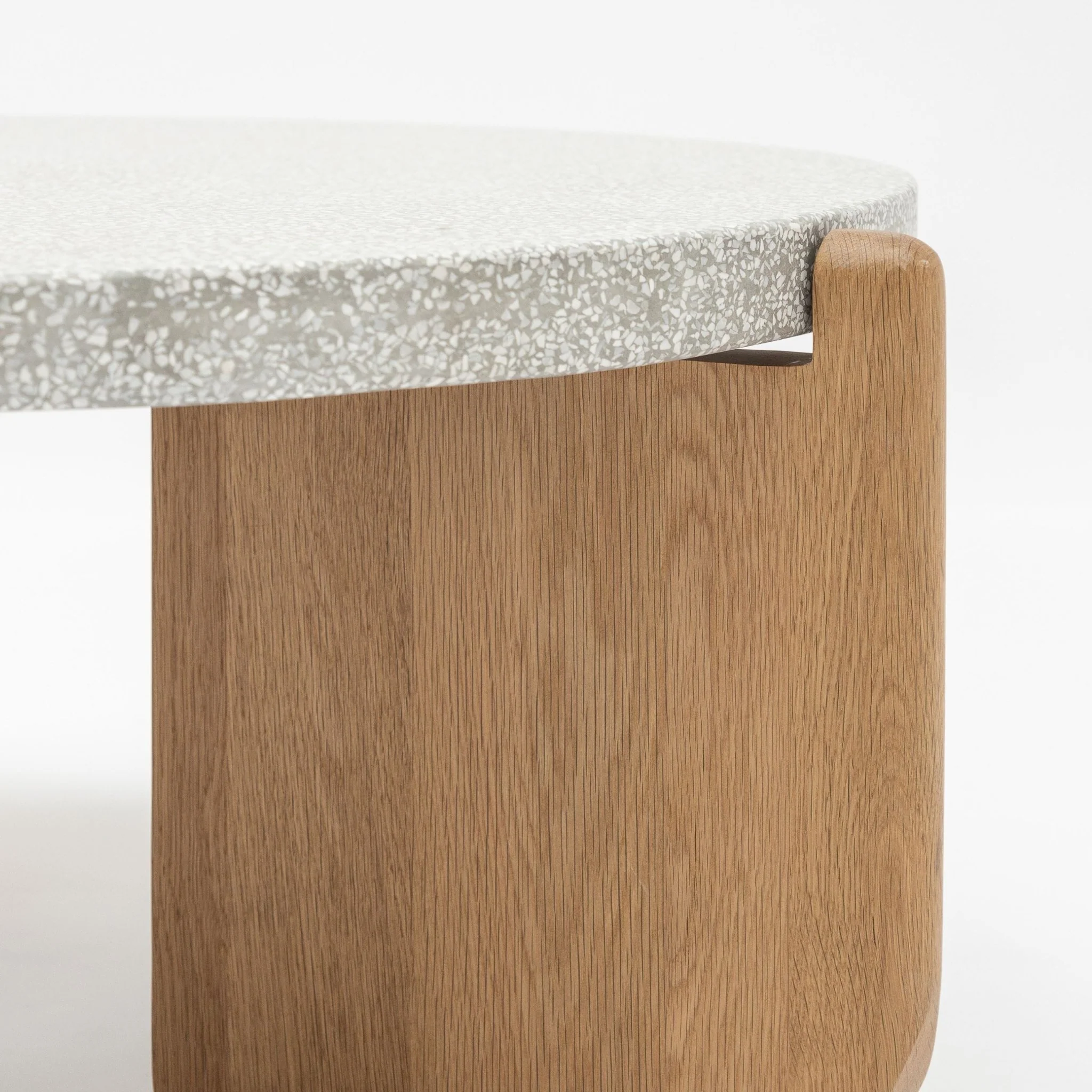 Native Coffee Table - Warm Cement & Light Oak - Image 13