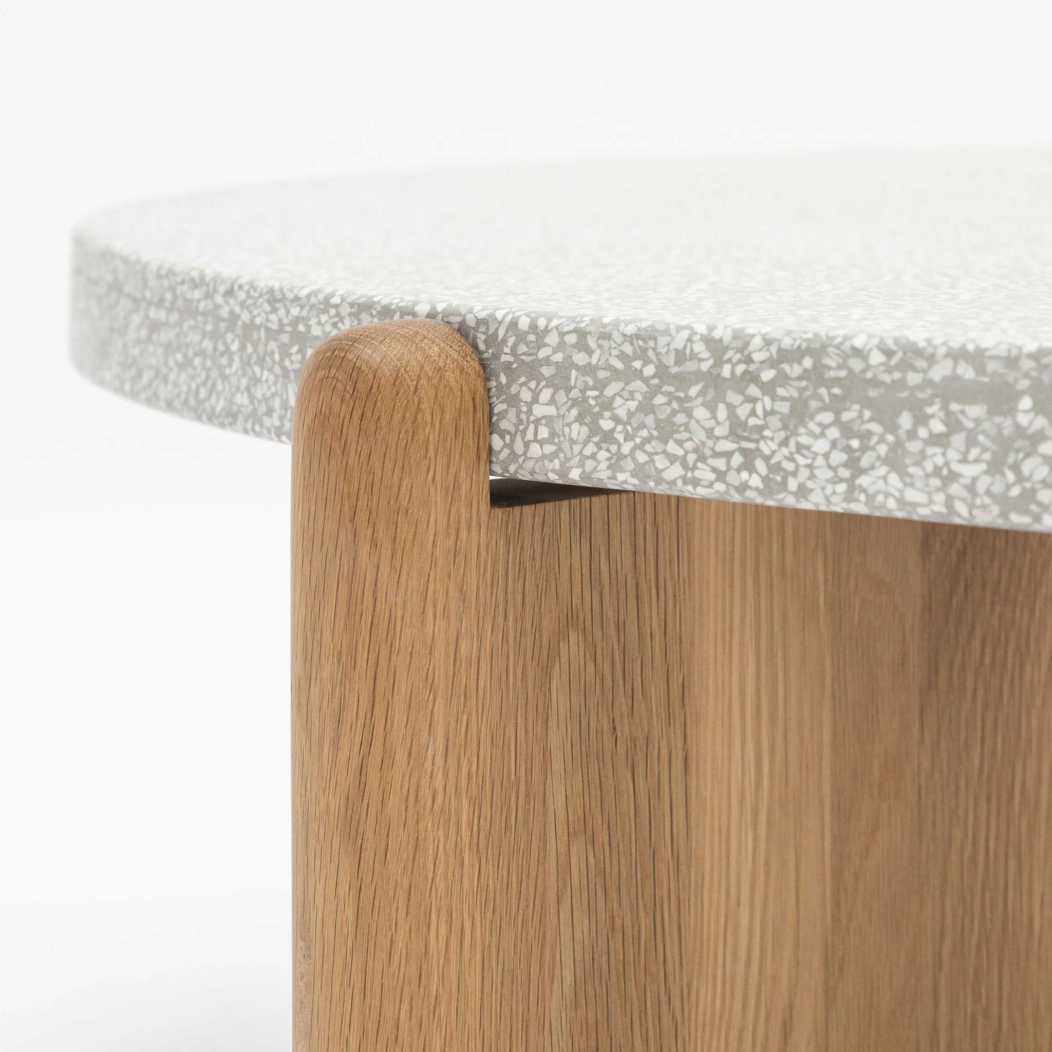 Native Coffee Table - Warm Cement & Light Oak - Image 5