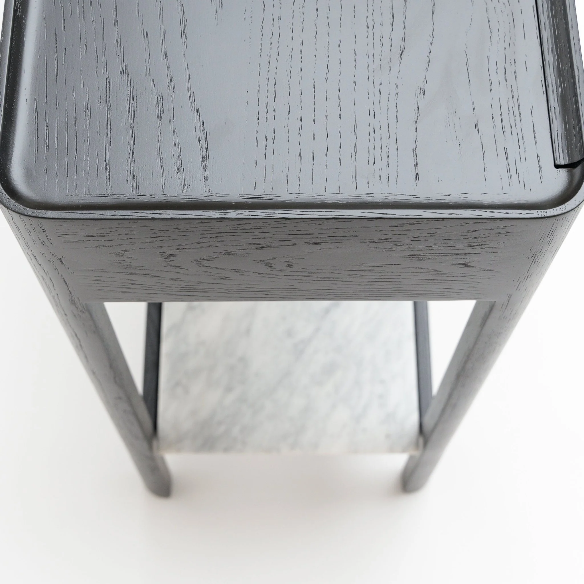 Nell Console - Black Oak & Bianca Carrara - Image 24