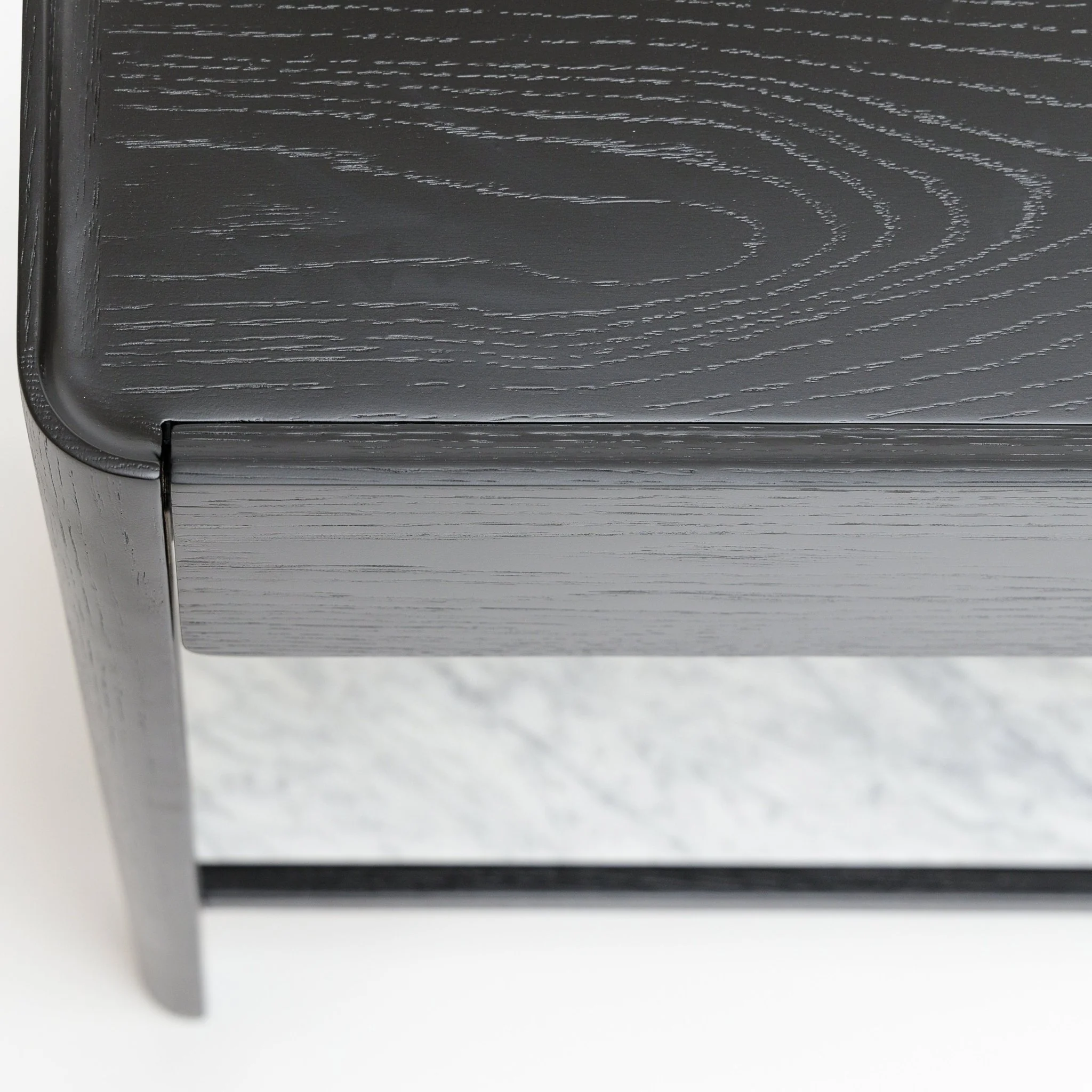 Nell Console - Black Oak & Bianca Carrara - Image 5
