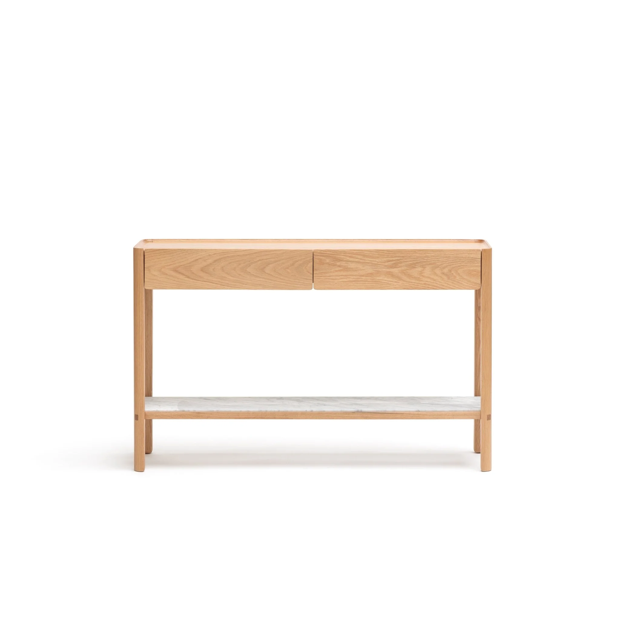 Nell Console - Light Oak & Bianca Carrara - Image 16