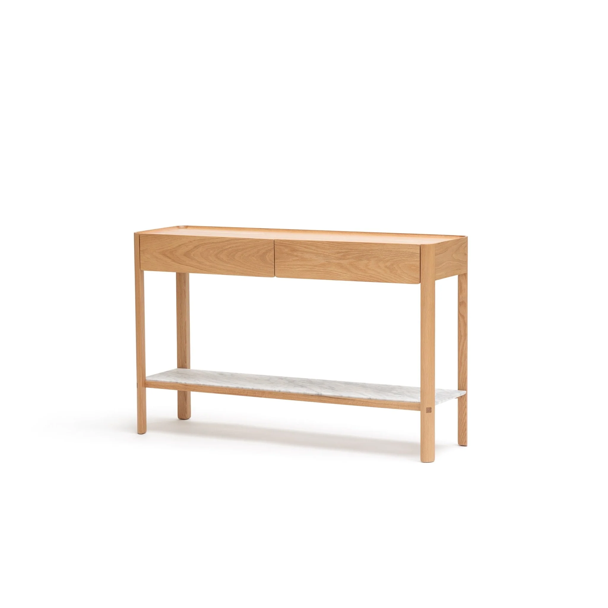 Nell Console - Light Oak & Bianca Carrara - Image 17