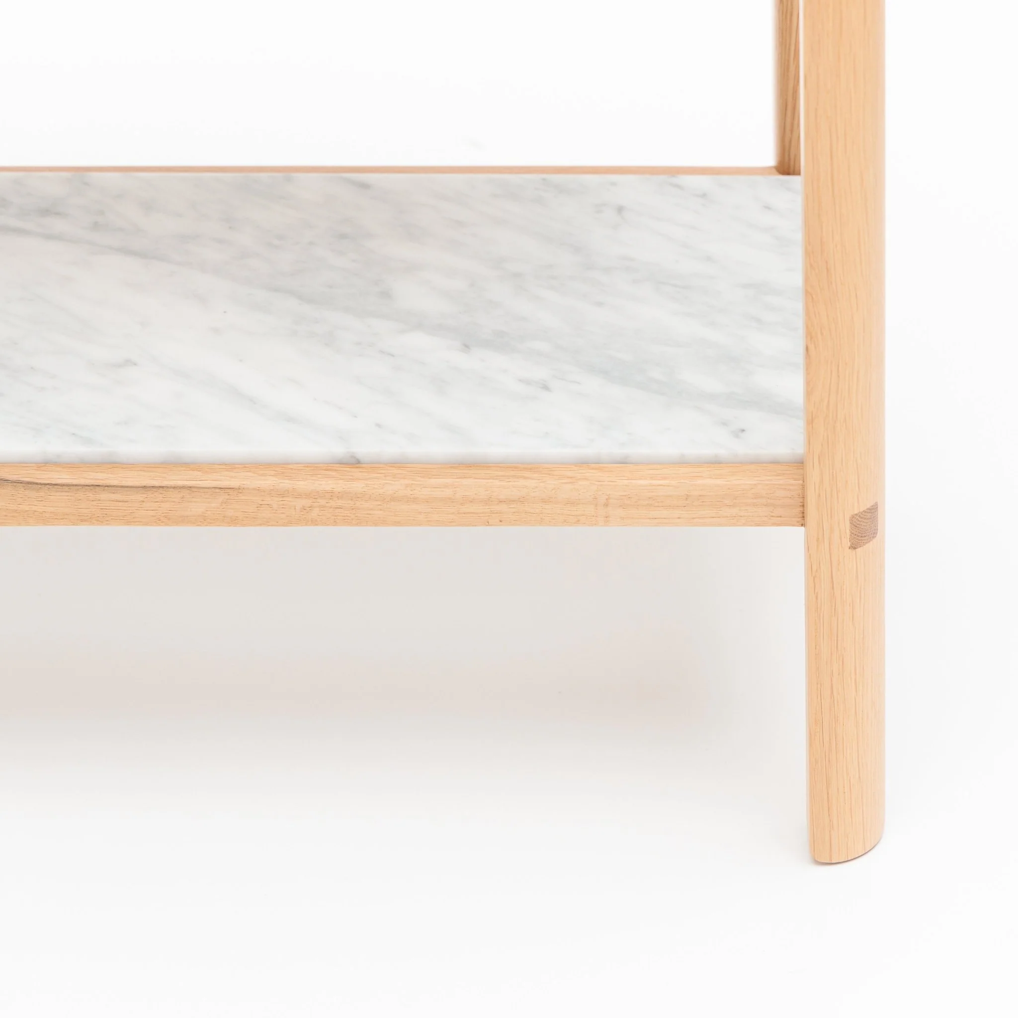 Nell Console - Light Oak & Bianca Carrara - Image 26