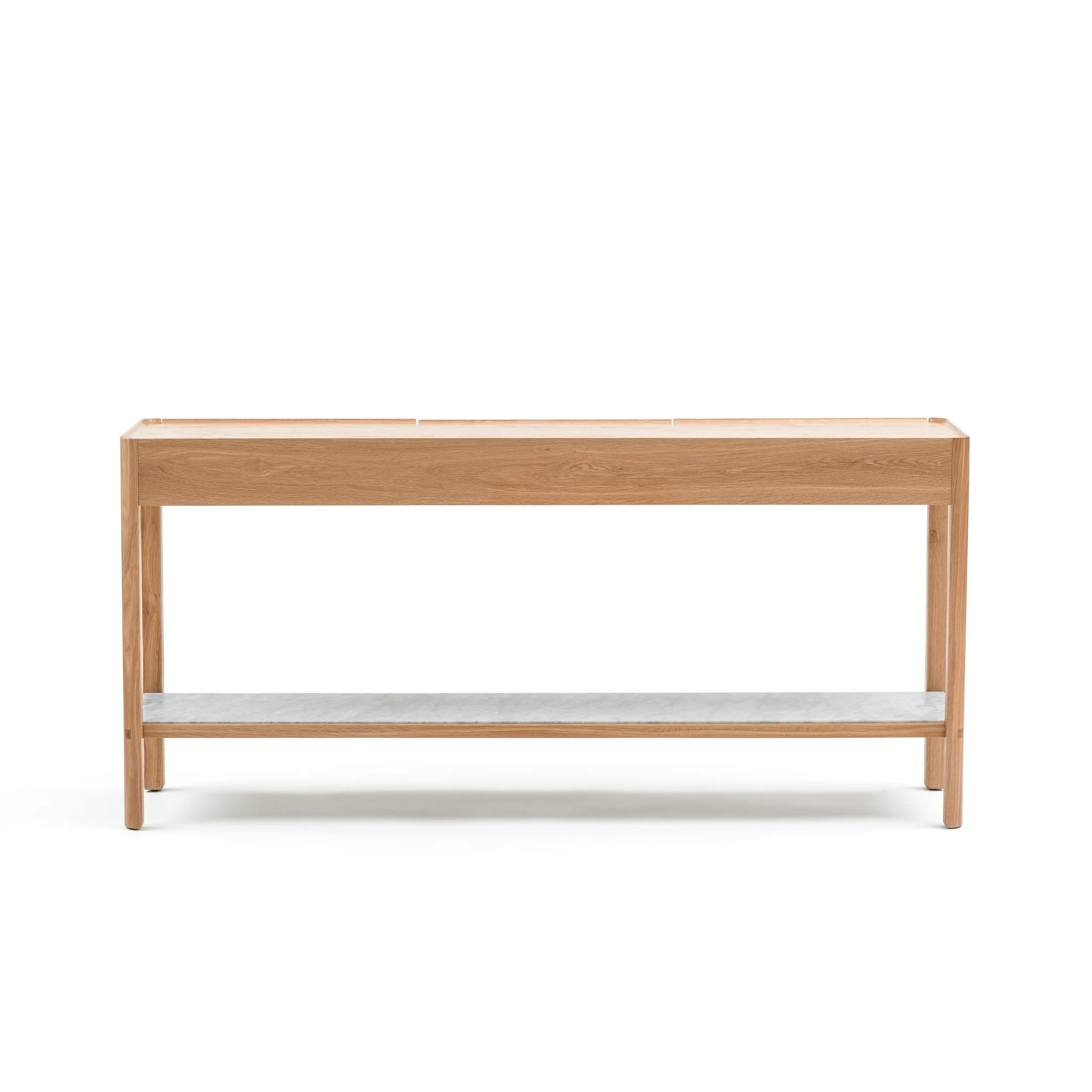 Nell Console - Light Oak & Bianca Carrara - Image 4