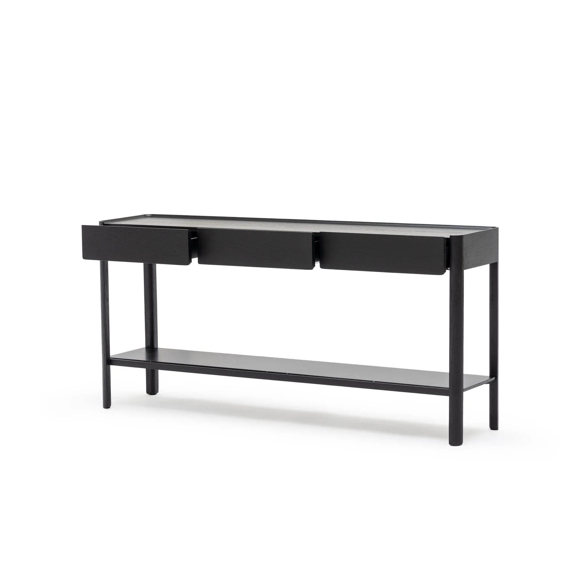 Nell Console - Black Oak & Nero Marquina - Image 19