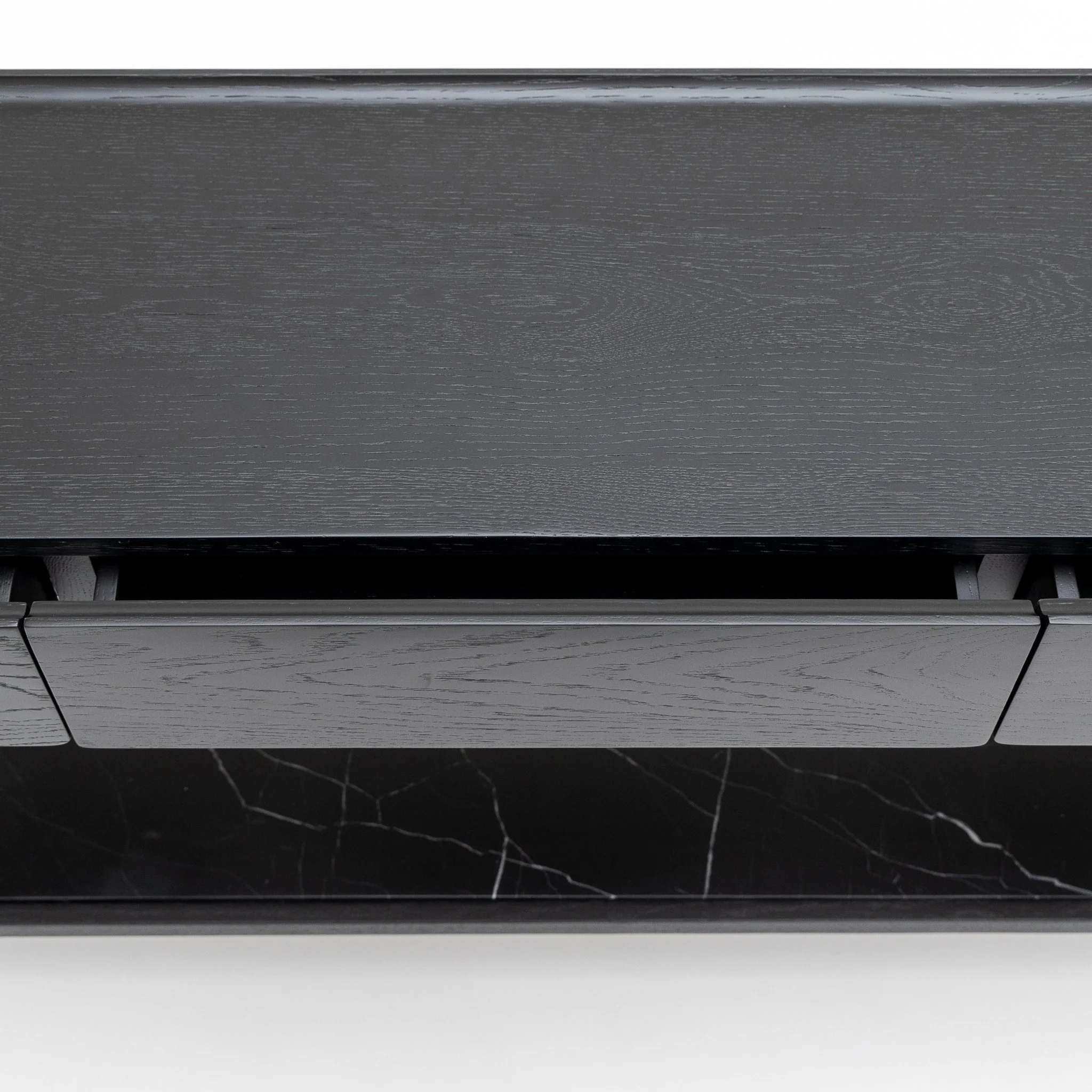 Nell Console - Black Oak & Nero Marquina - Image 26