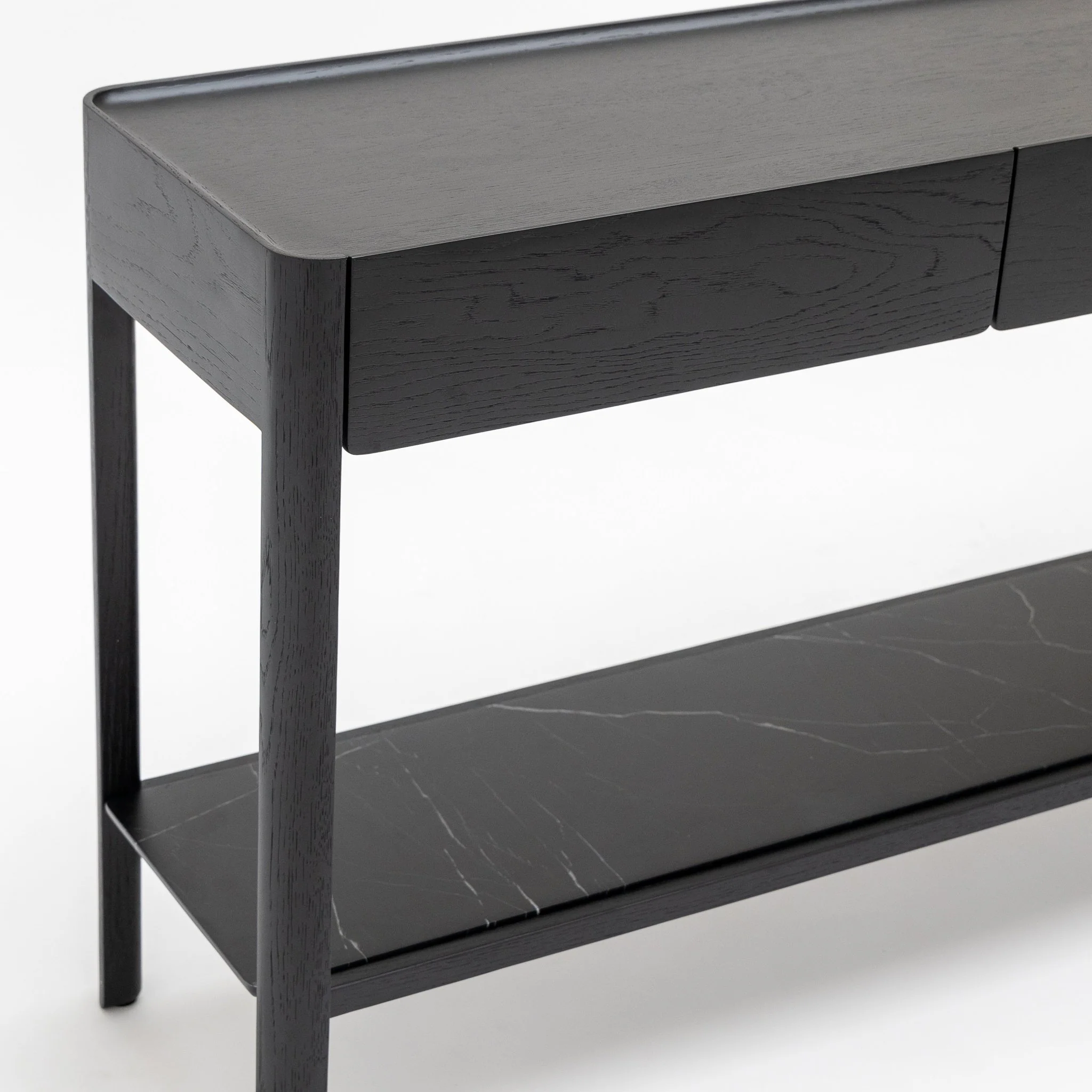Nell Console - Black Oak & Nero Marquina - Image 32