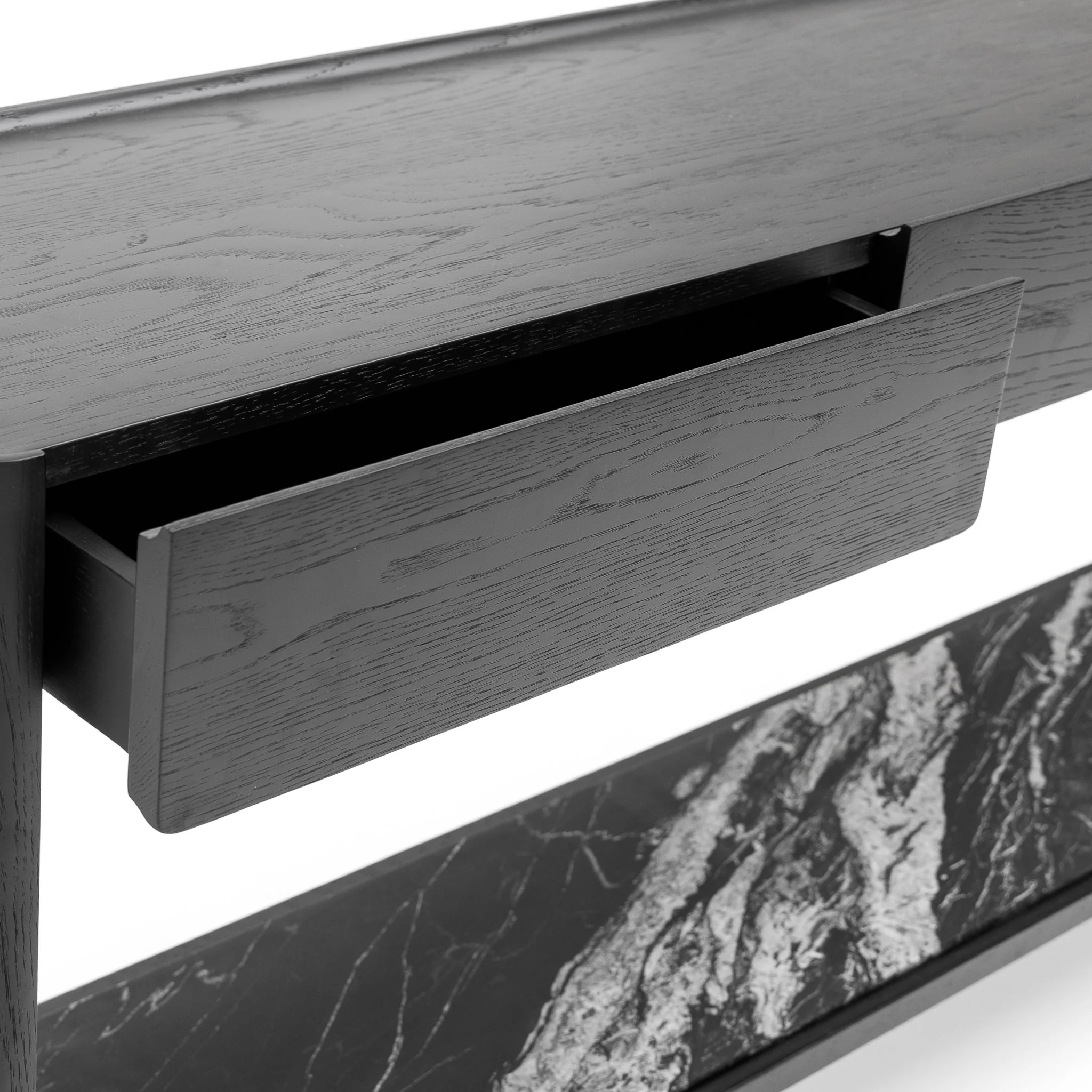 Nell Console - Black Oak & Nero Perlato - Image 24