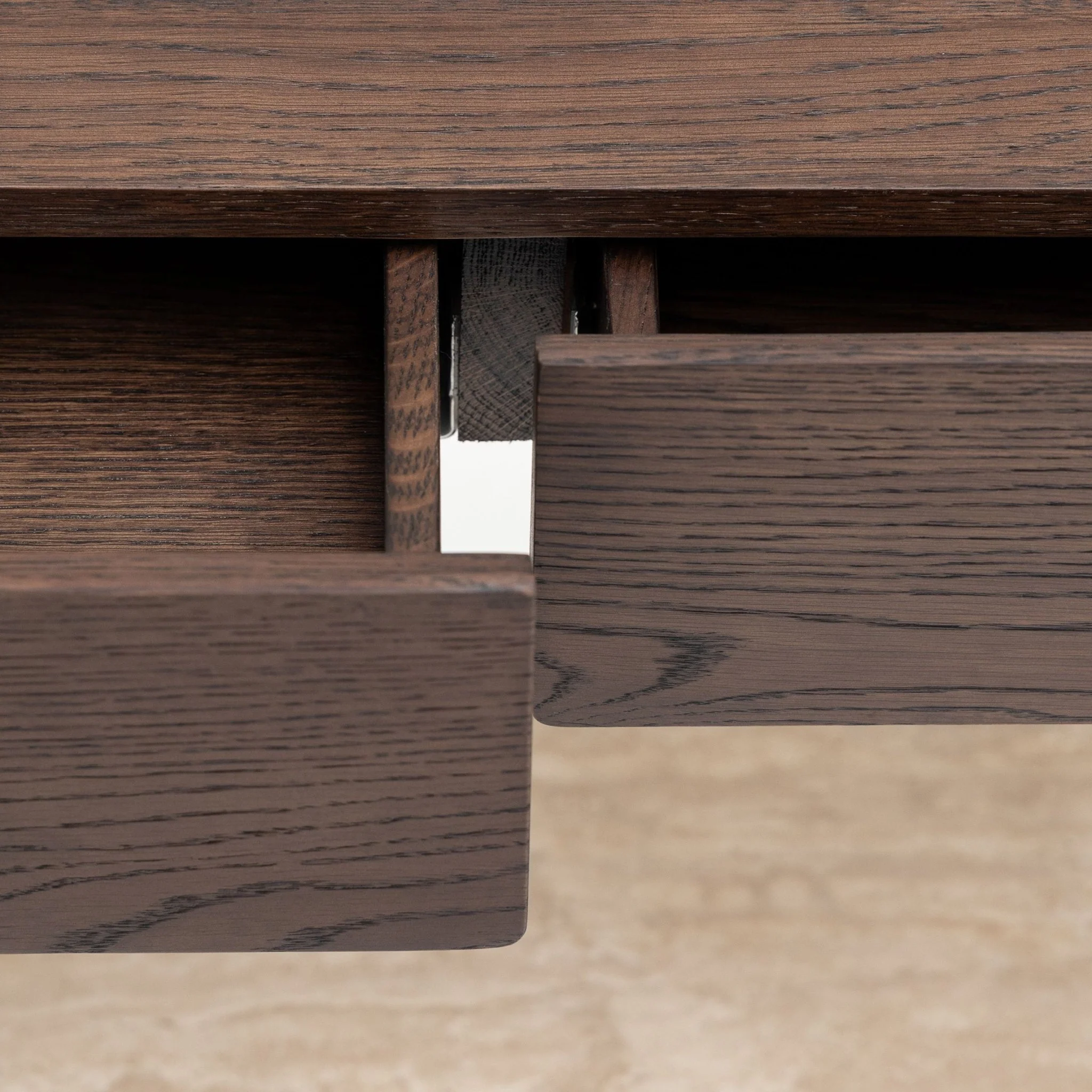 Nell Console - Espresso Oak & Travertine - Image 12