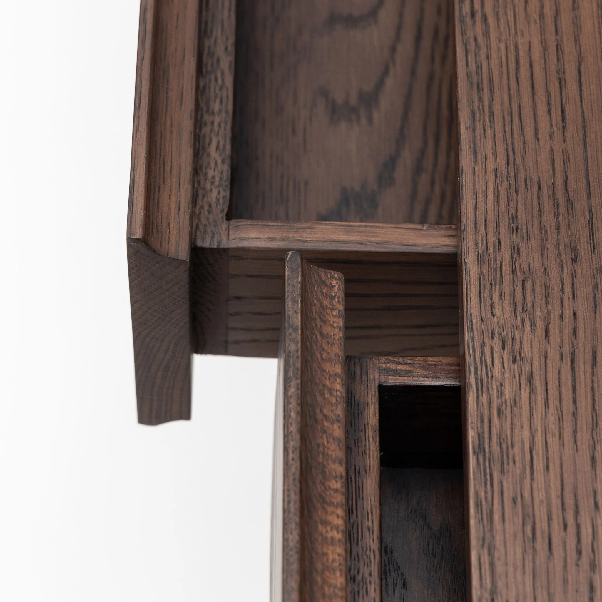 Nell Console - Espresso Oak & Travertine - Image 13