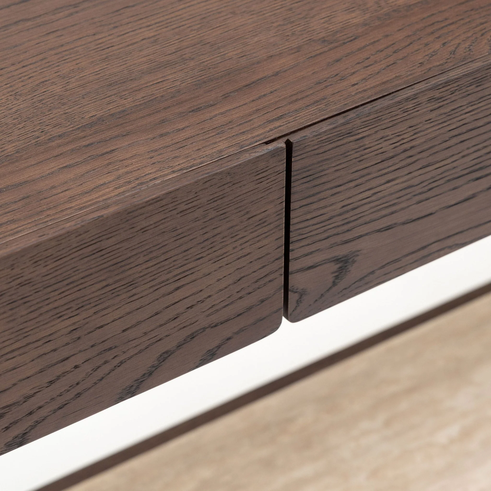 Nell Console - Espresso Oak & Travertine - Image 14