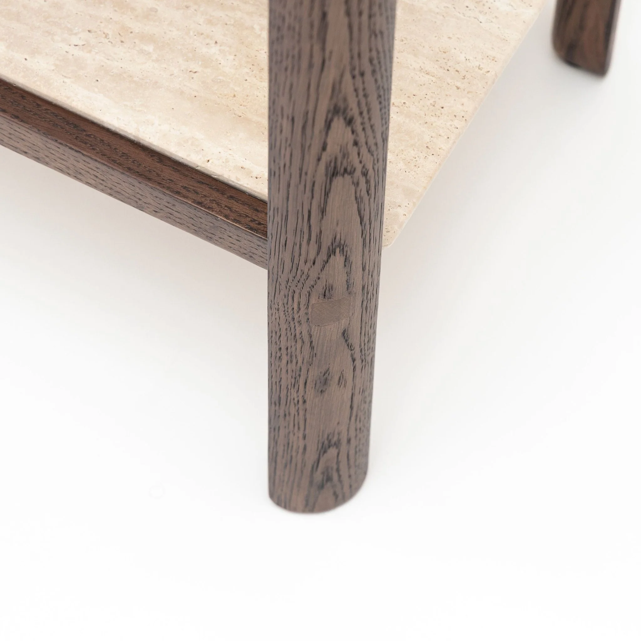 Nell Console - Espresso Oak & Travertine - Image 19