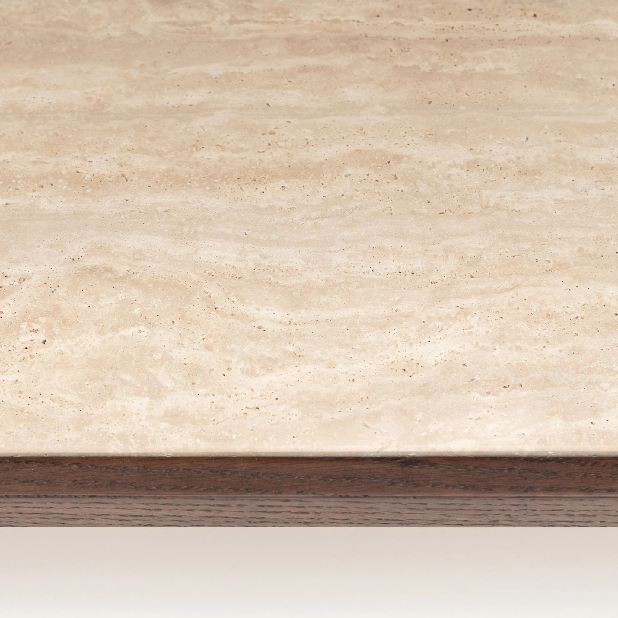 Nell Console - Espresso Oak & Travertine - Image 22