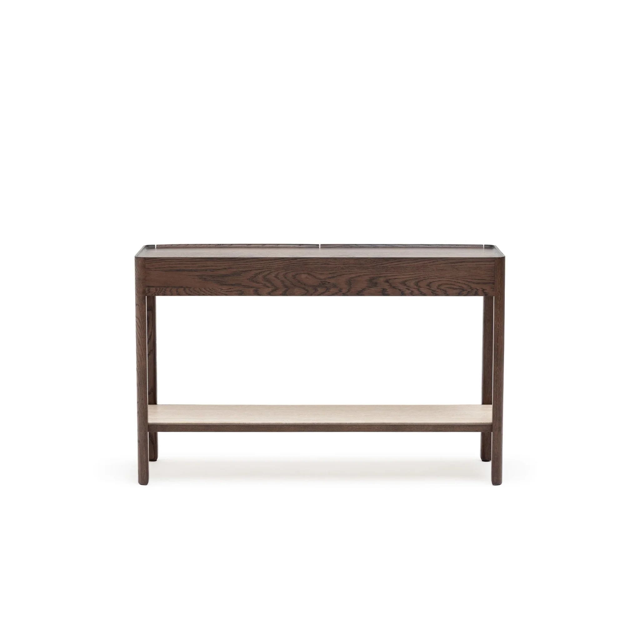 Nell Console - Espresso Oak & Travertine - Image 27