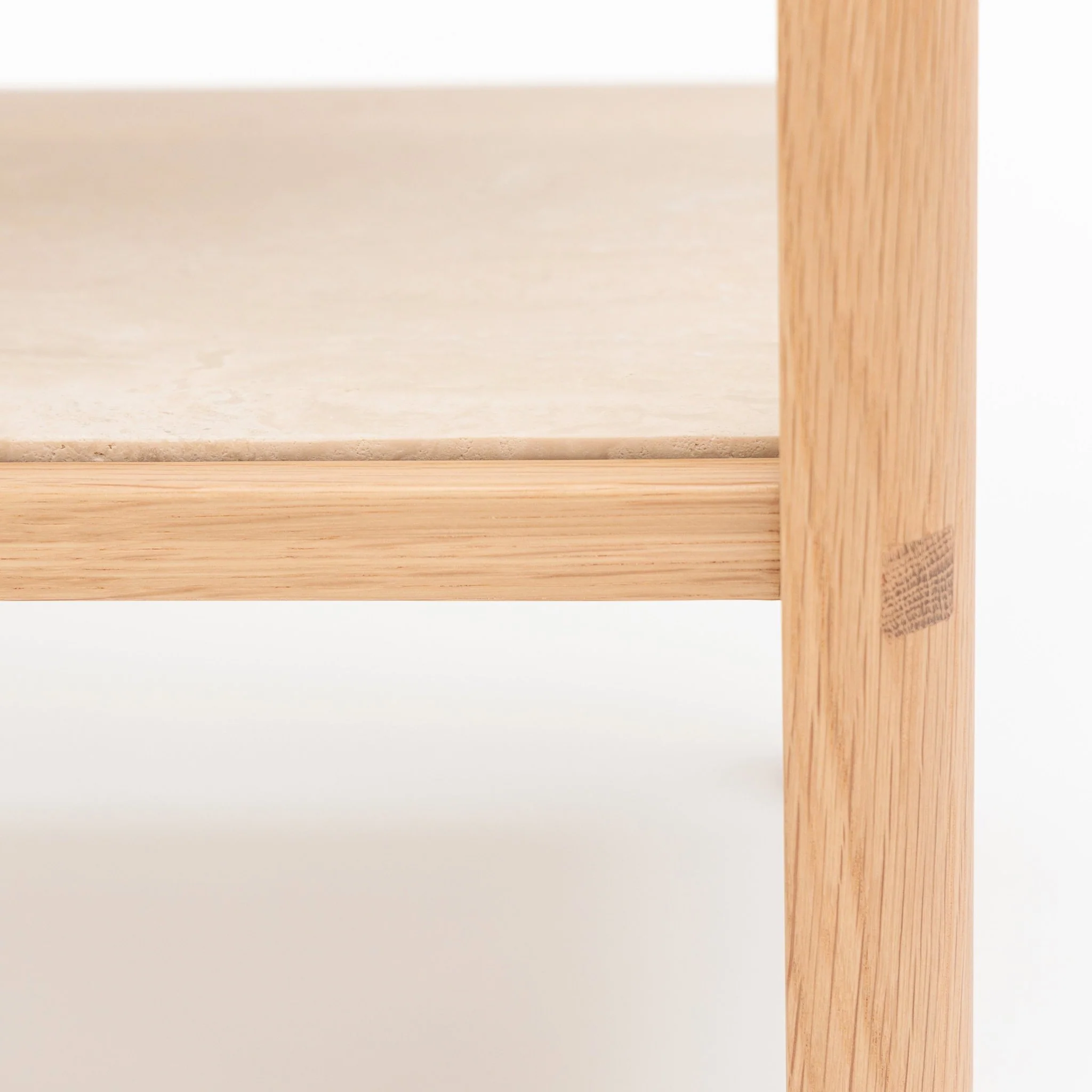 Nell Console - Light Oak & Travertine - Image 27