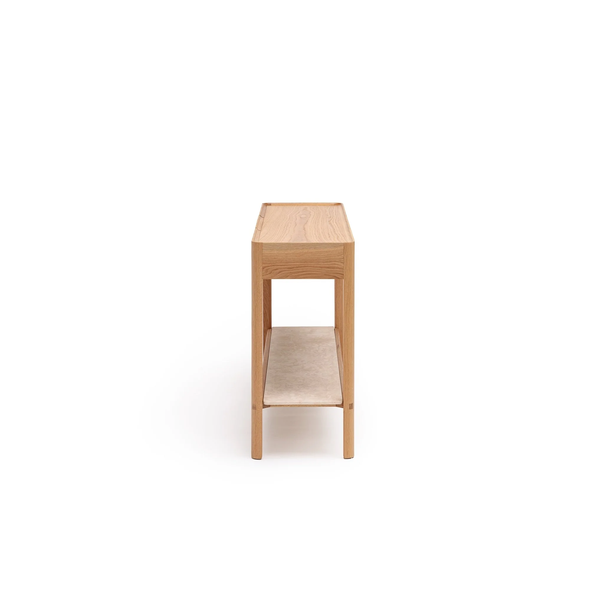 Nell Console - Light Oak & Travertine - Image 5