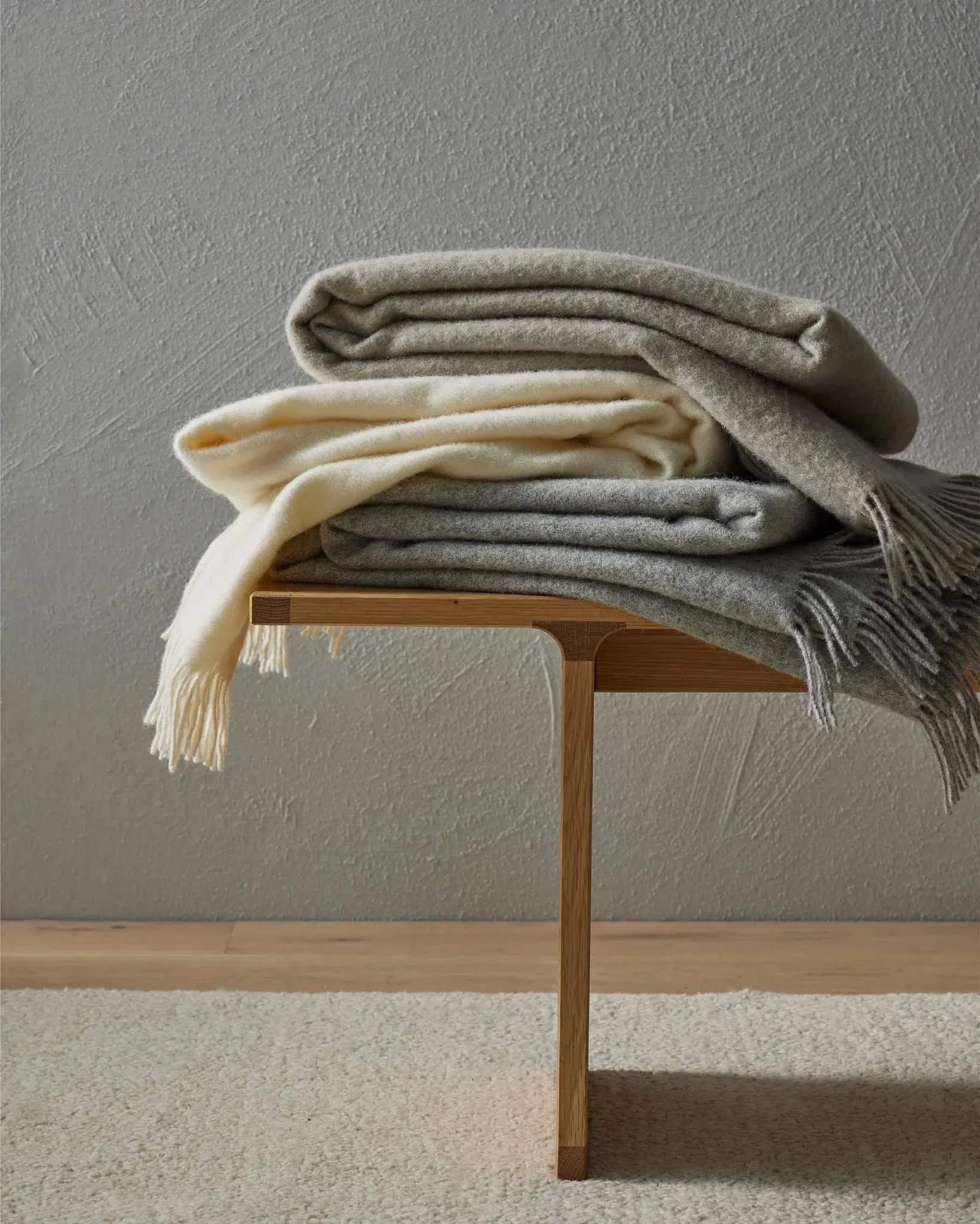 Nevis Throw - Limestone - Image 3