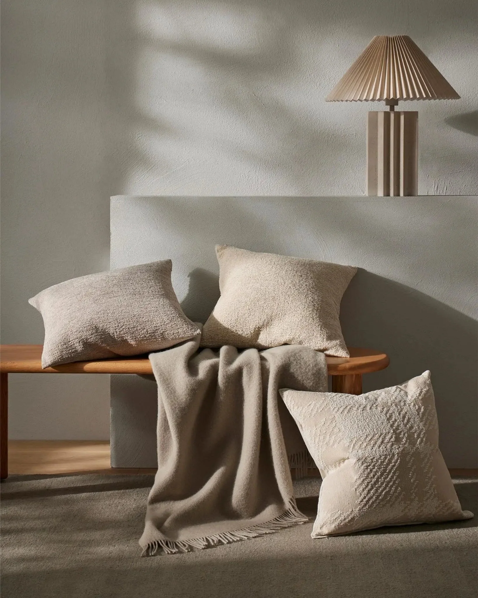 Nevis Throw - Limestone - Image 5