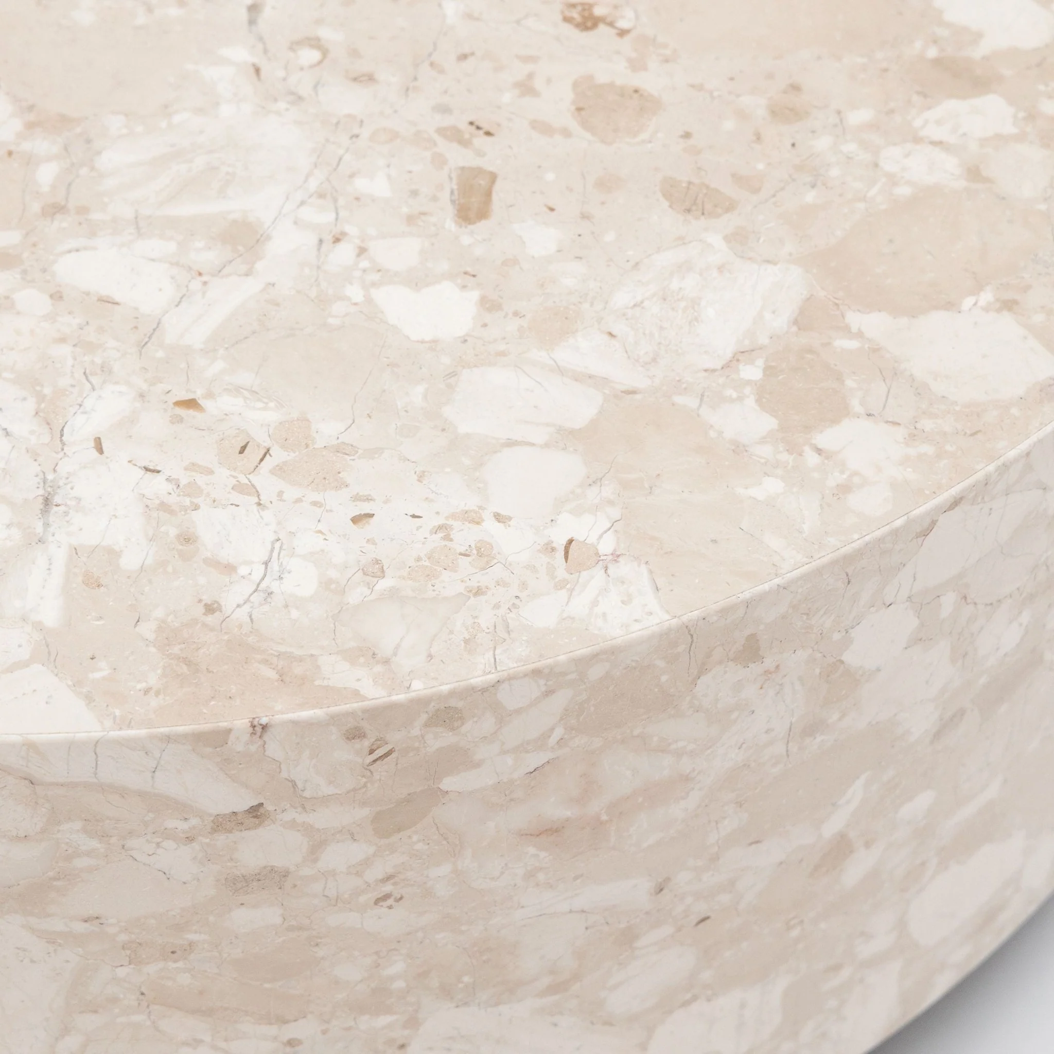 Nuba Round Coffee Table - Kunis Breccia Marble - Image 3