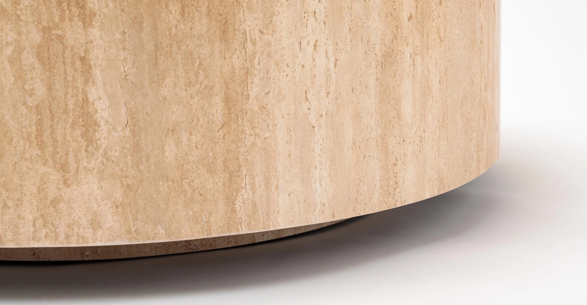 Nuba Round Coffee Table - Travertine - Image 12