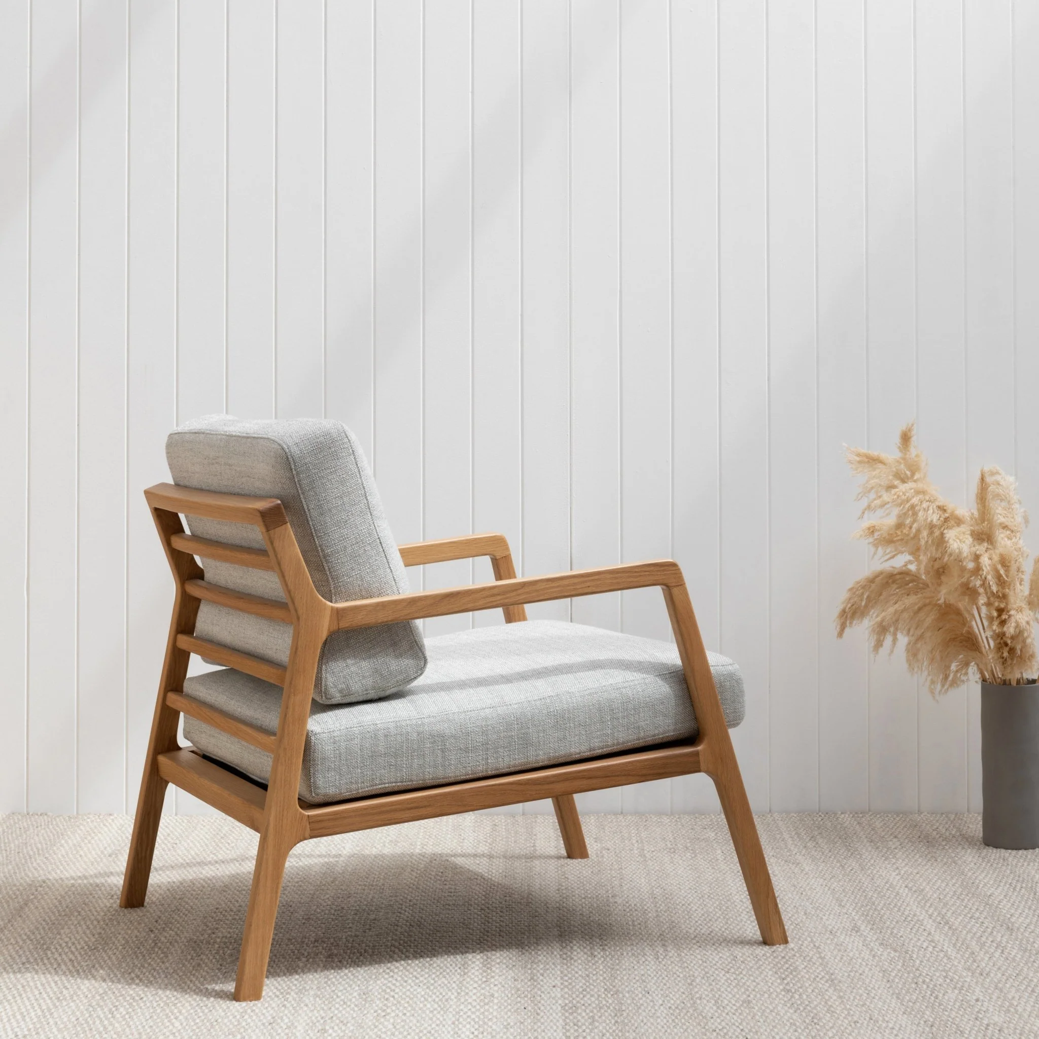 Nysse Armchair - Light Oak & Diamond - Image 4