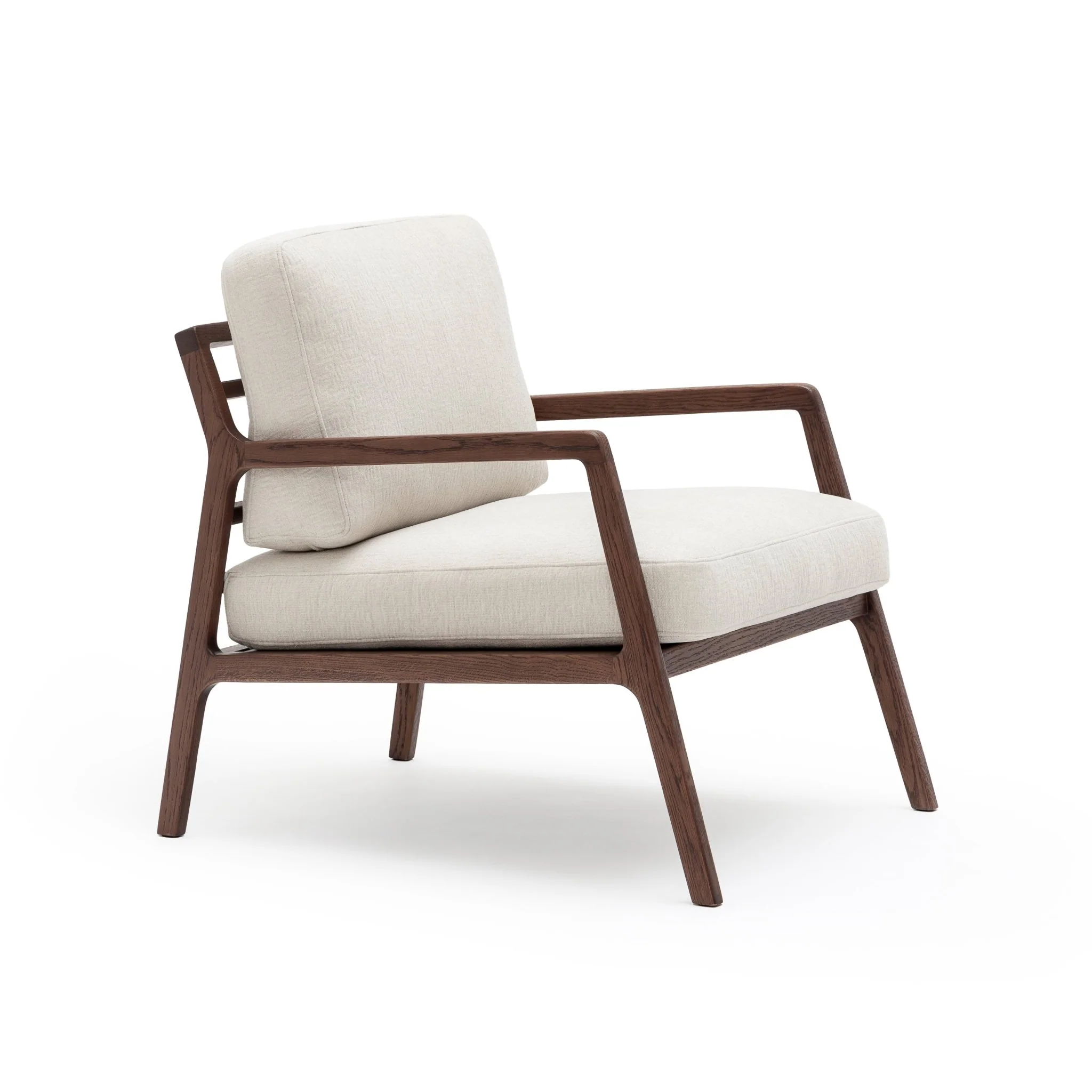 Nysse Armchair - Espresso Oak & Macadamia
