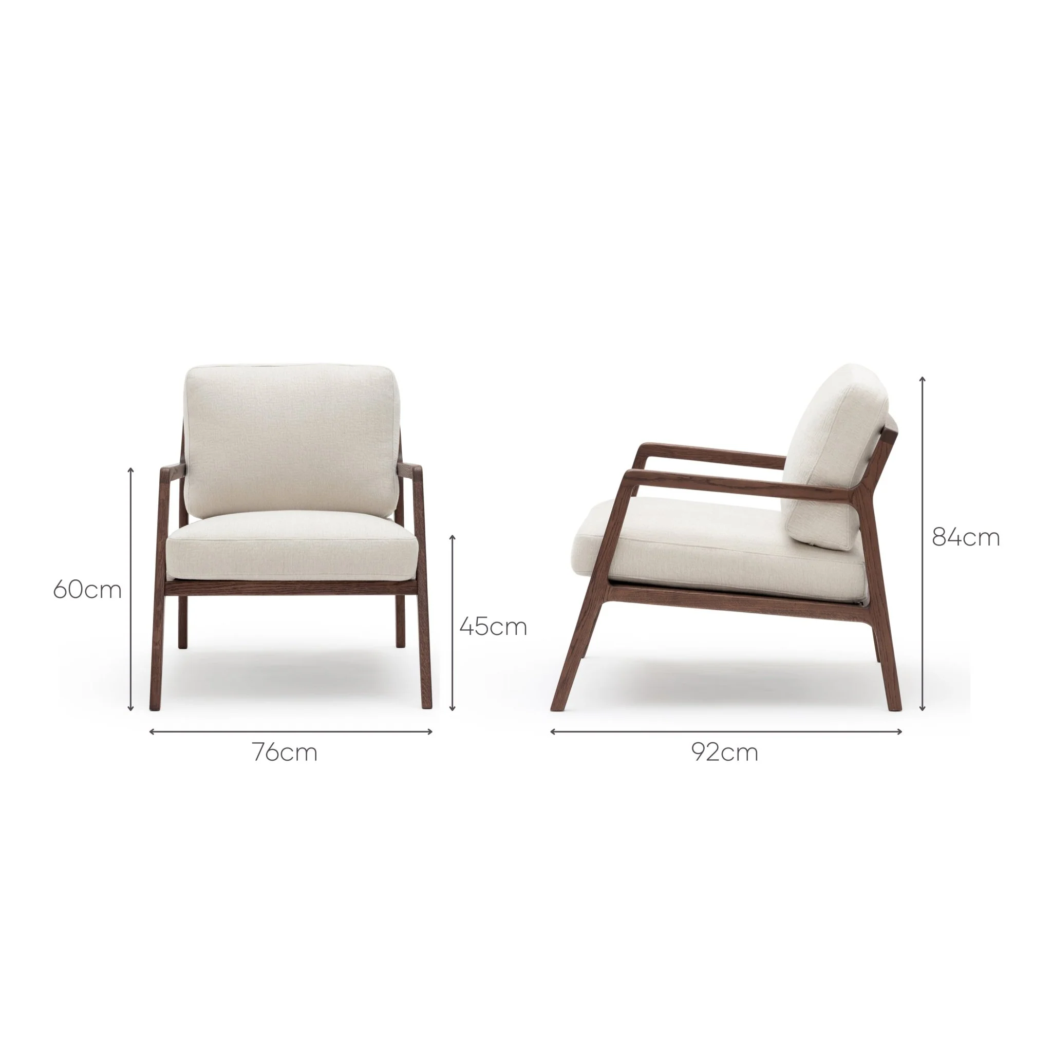 Nysse Armchair - Espresso Oak & Macadamia - Image 16