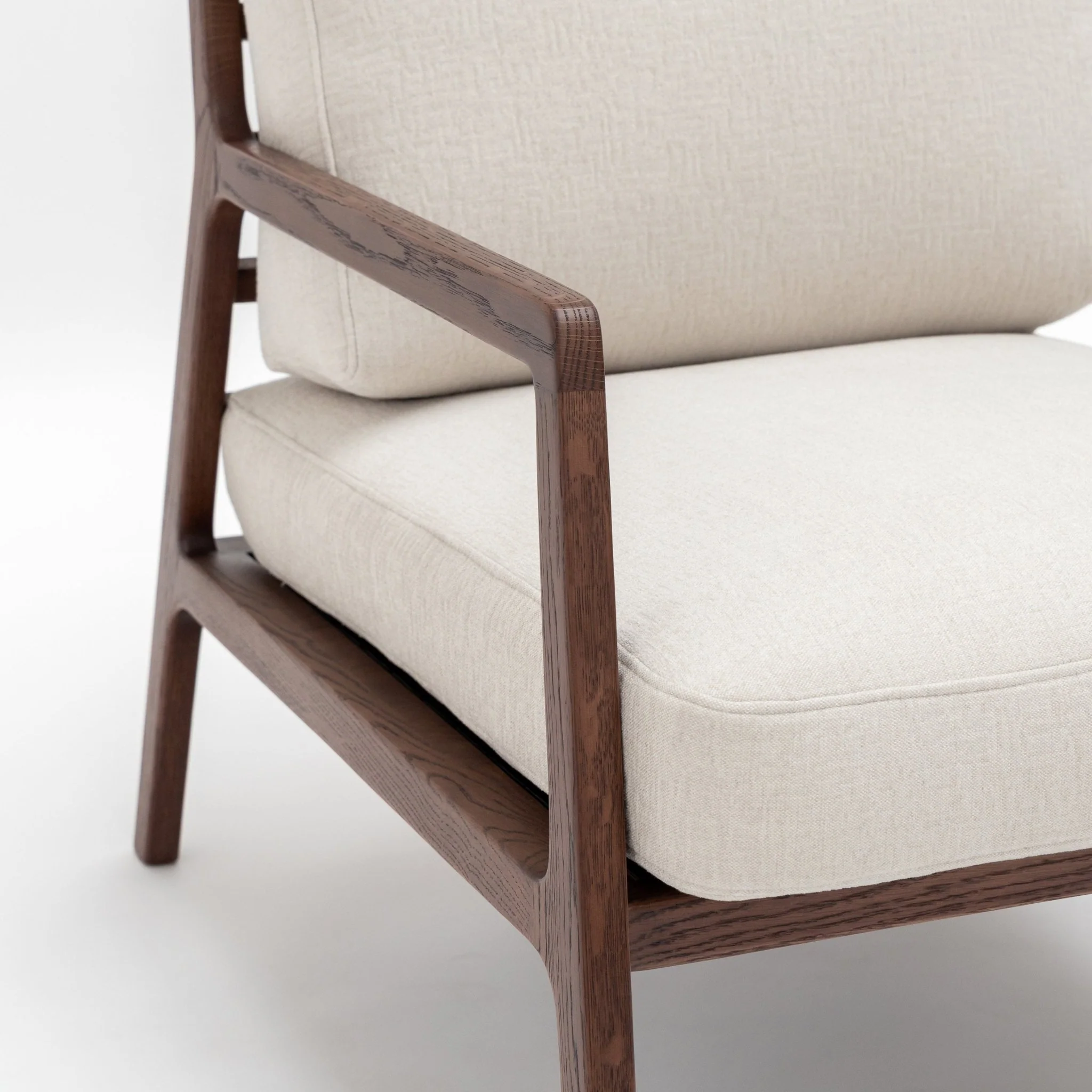 Nysse Armchair - Espresso Oak & Macadamia - Image 5