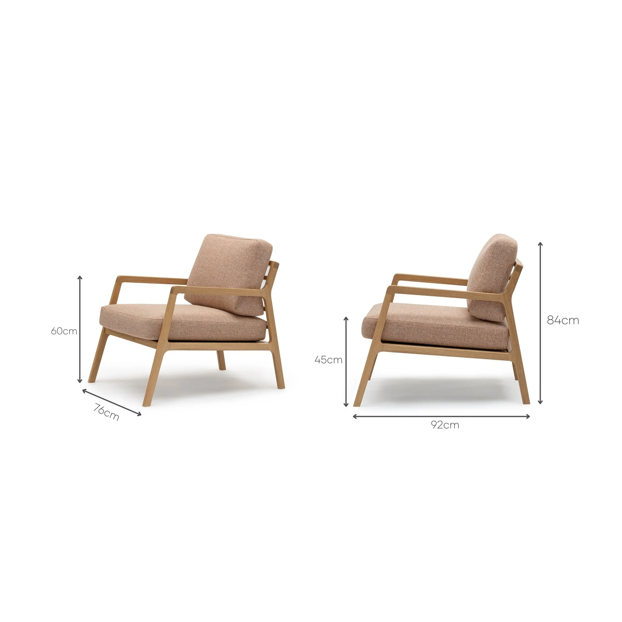 Nysse Armchair - Light Oak & Cat's Paw - Image 4
