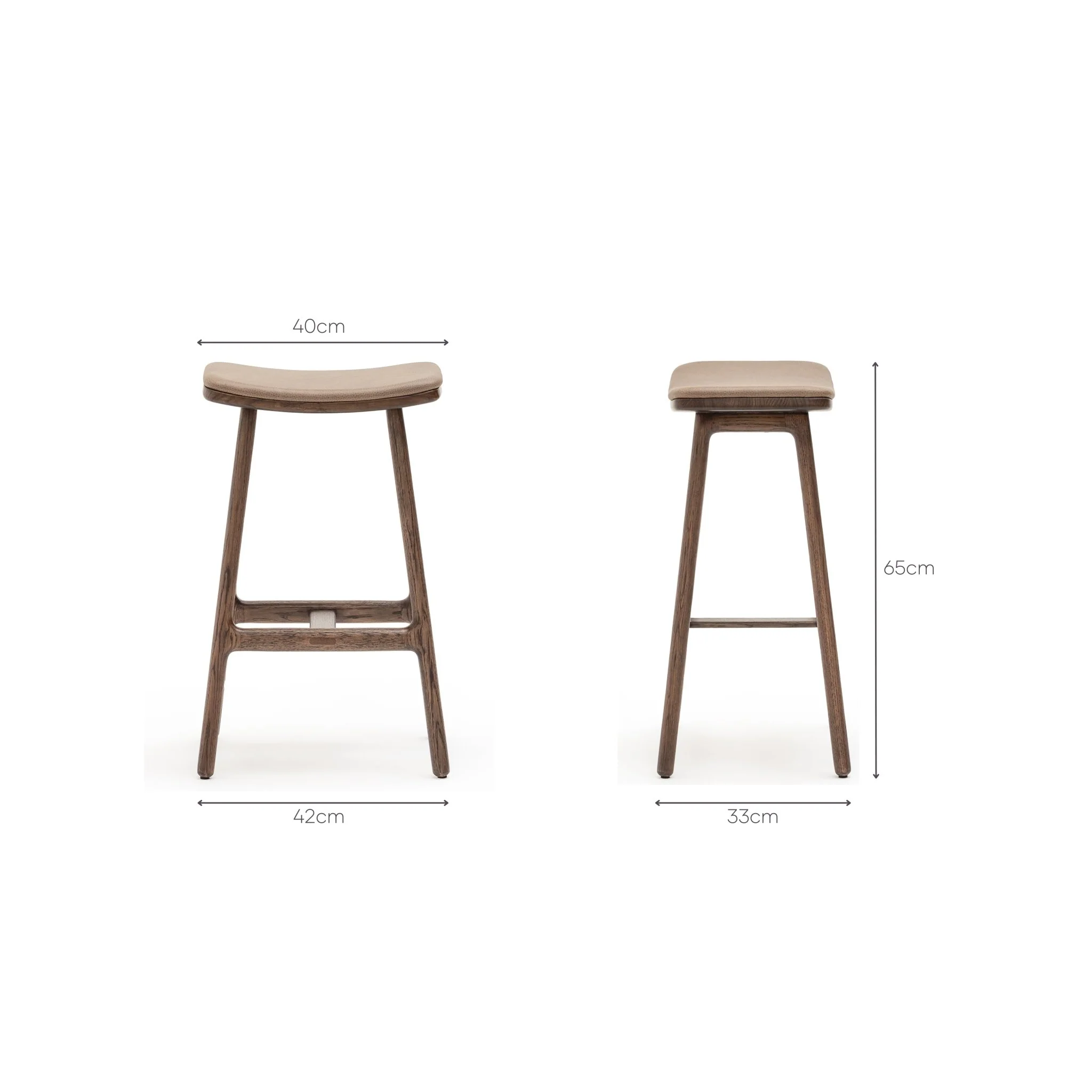 Odd Counter Stool - Espresso Oak & Montana Anvil Leather - Image 13