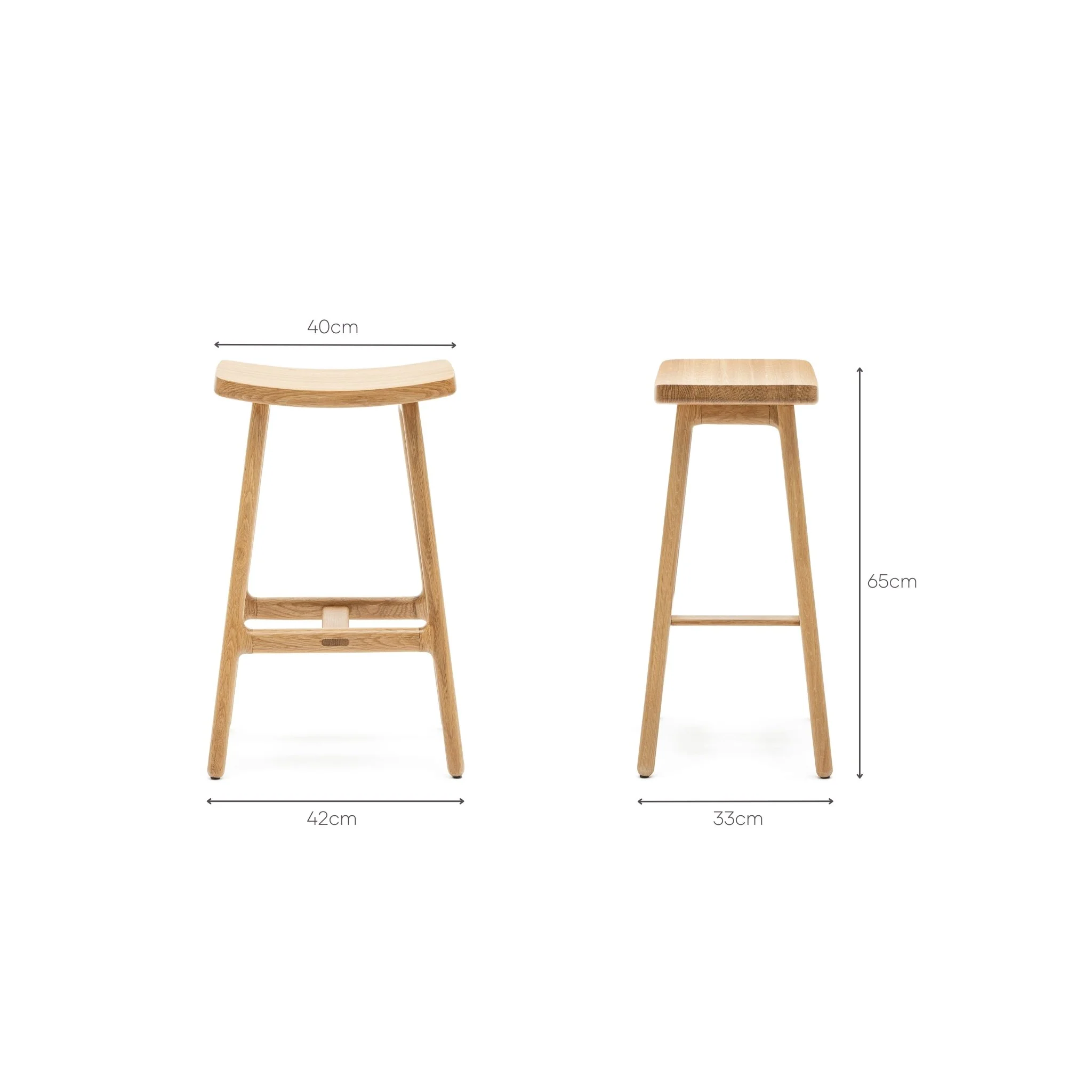 Odd Counter Stool - Light Oak - Image 8
