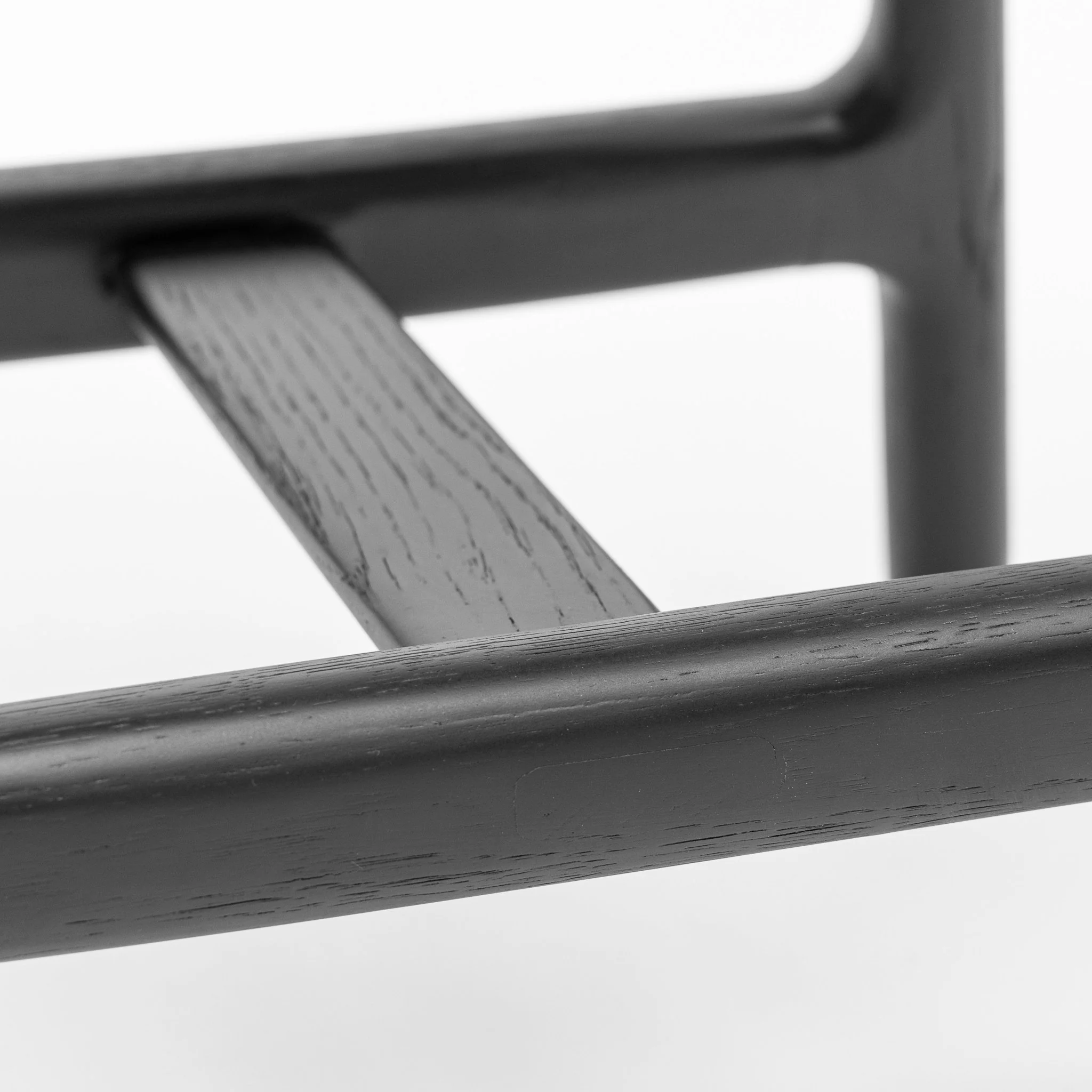 Odd Low Stool - Black Oak & Montana Coal Leather - Image 7