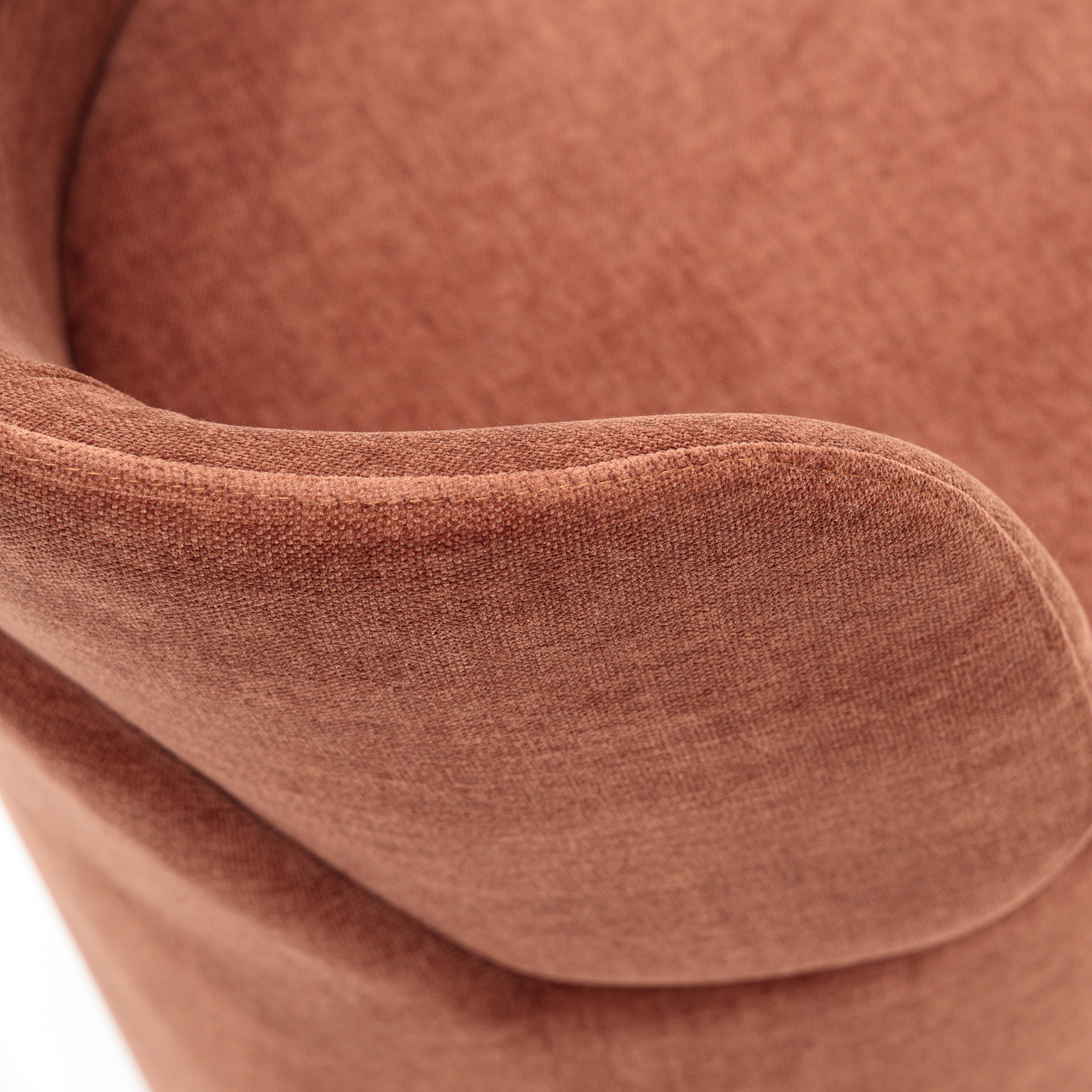 Odette Swivel Chair - Bordeaux - Image 12