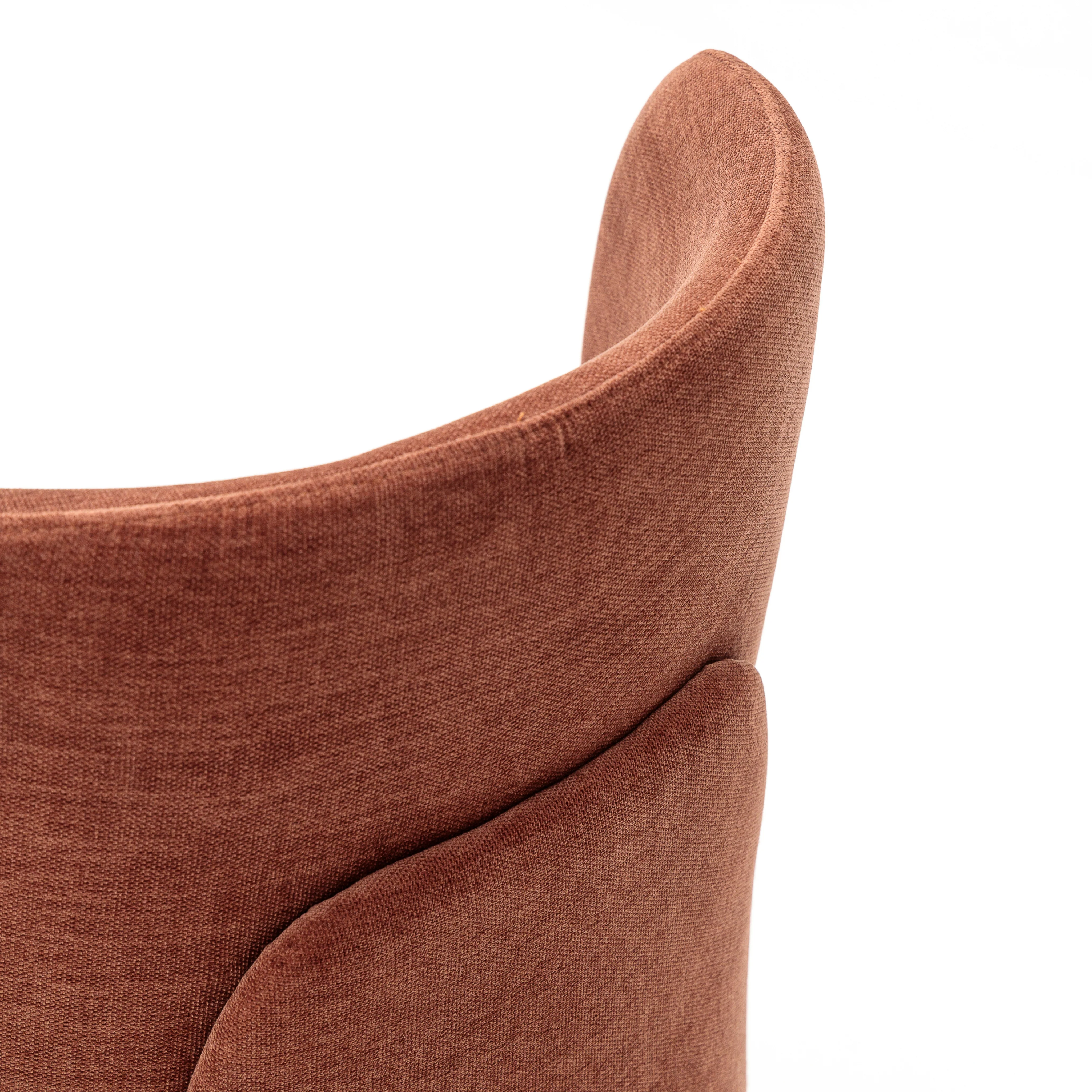 Odette Swivel Chair - Bordeaux - Image 15