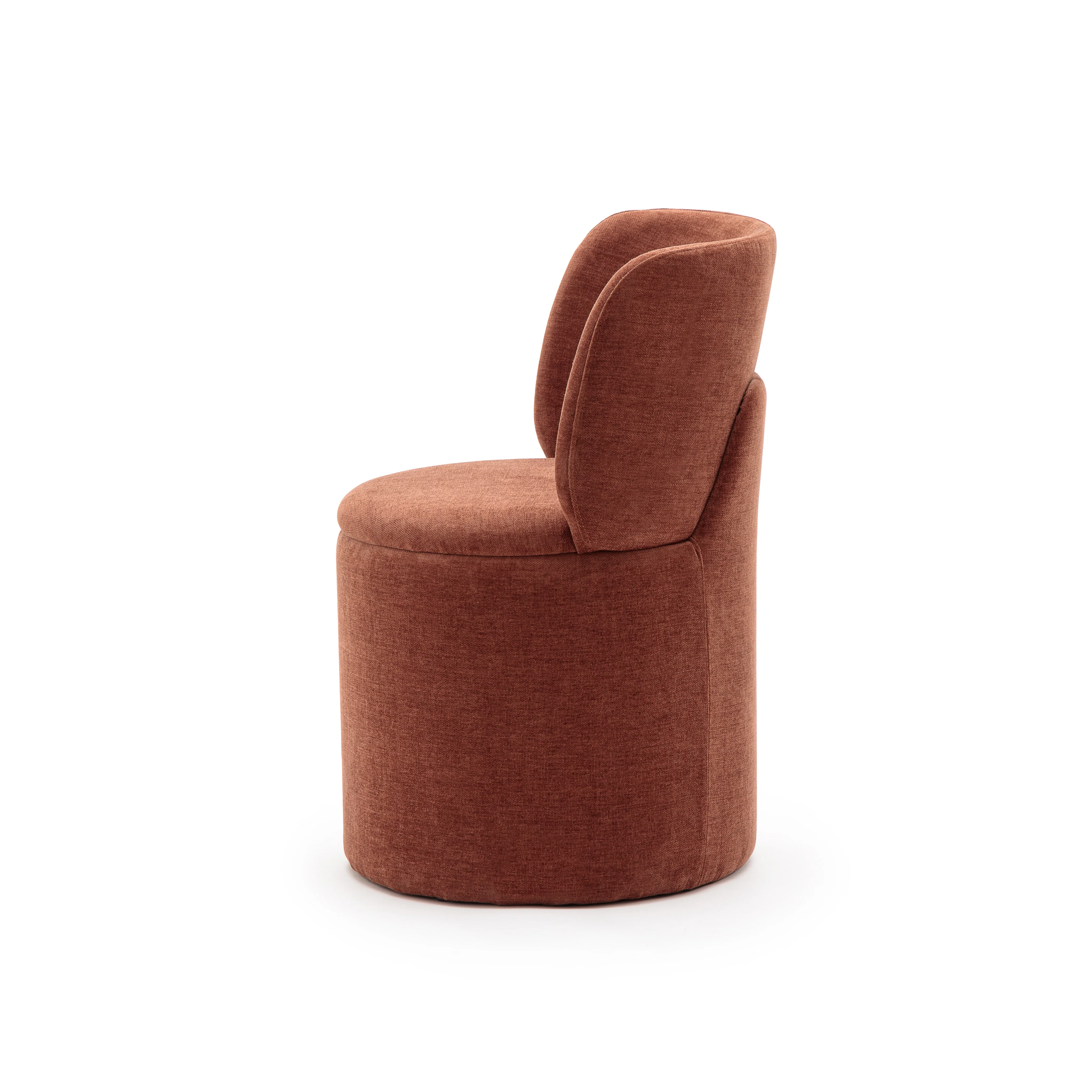Odette Swivel Chair - Bordeaux - Image 4