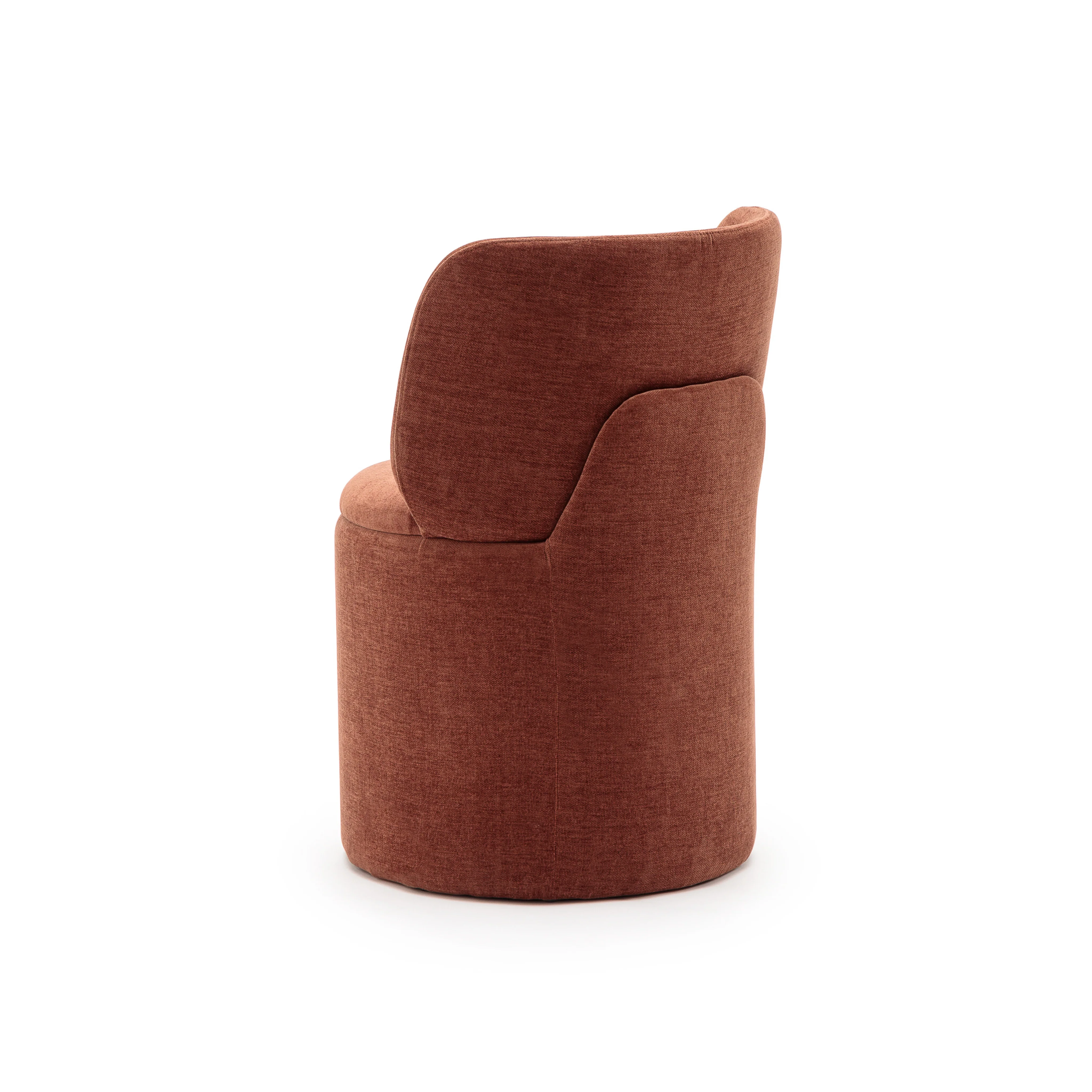 Odette Swivel Chair - Bordeaux - Image 5