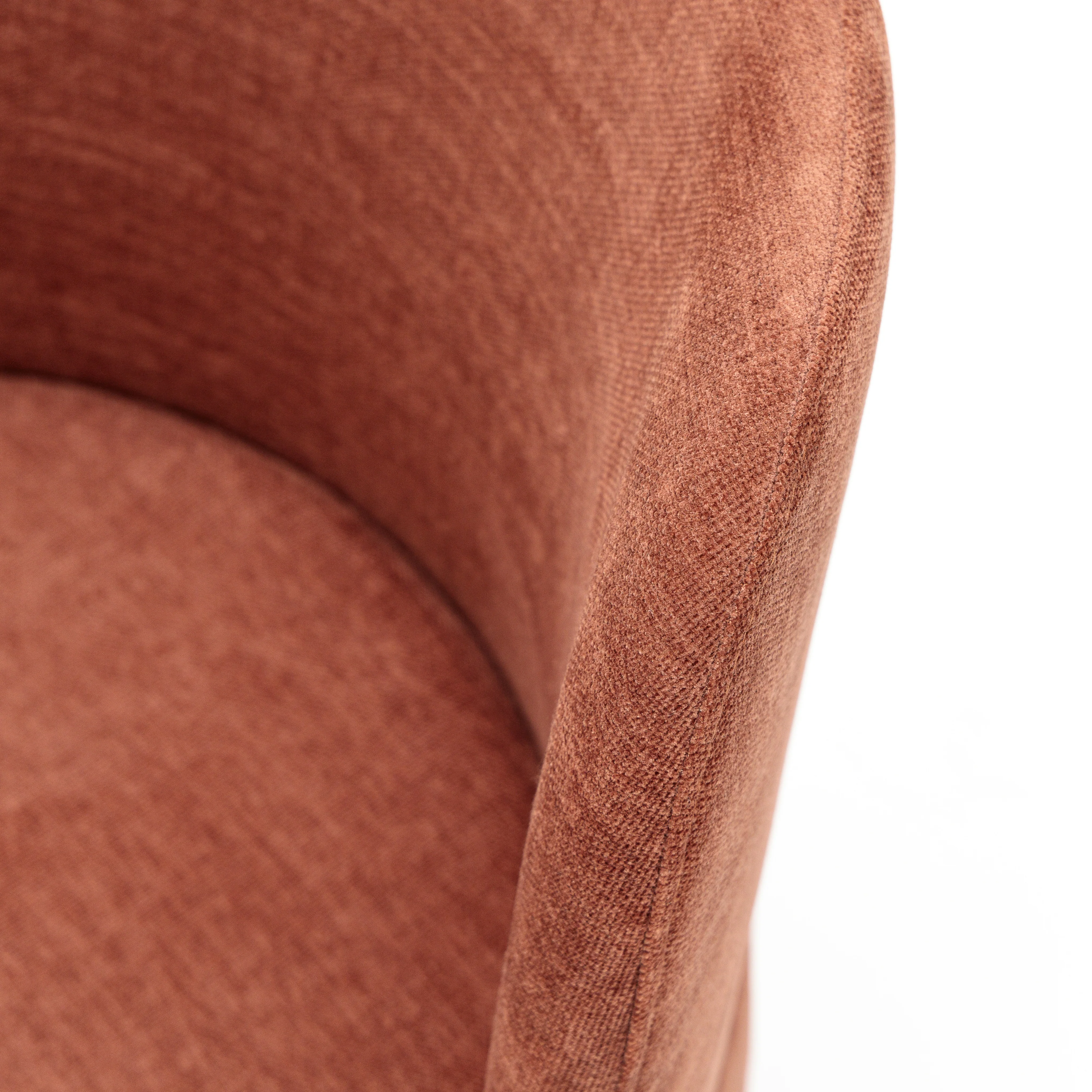 Odette Swivel Chair - Bordeaux - Image 9