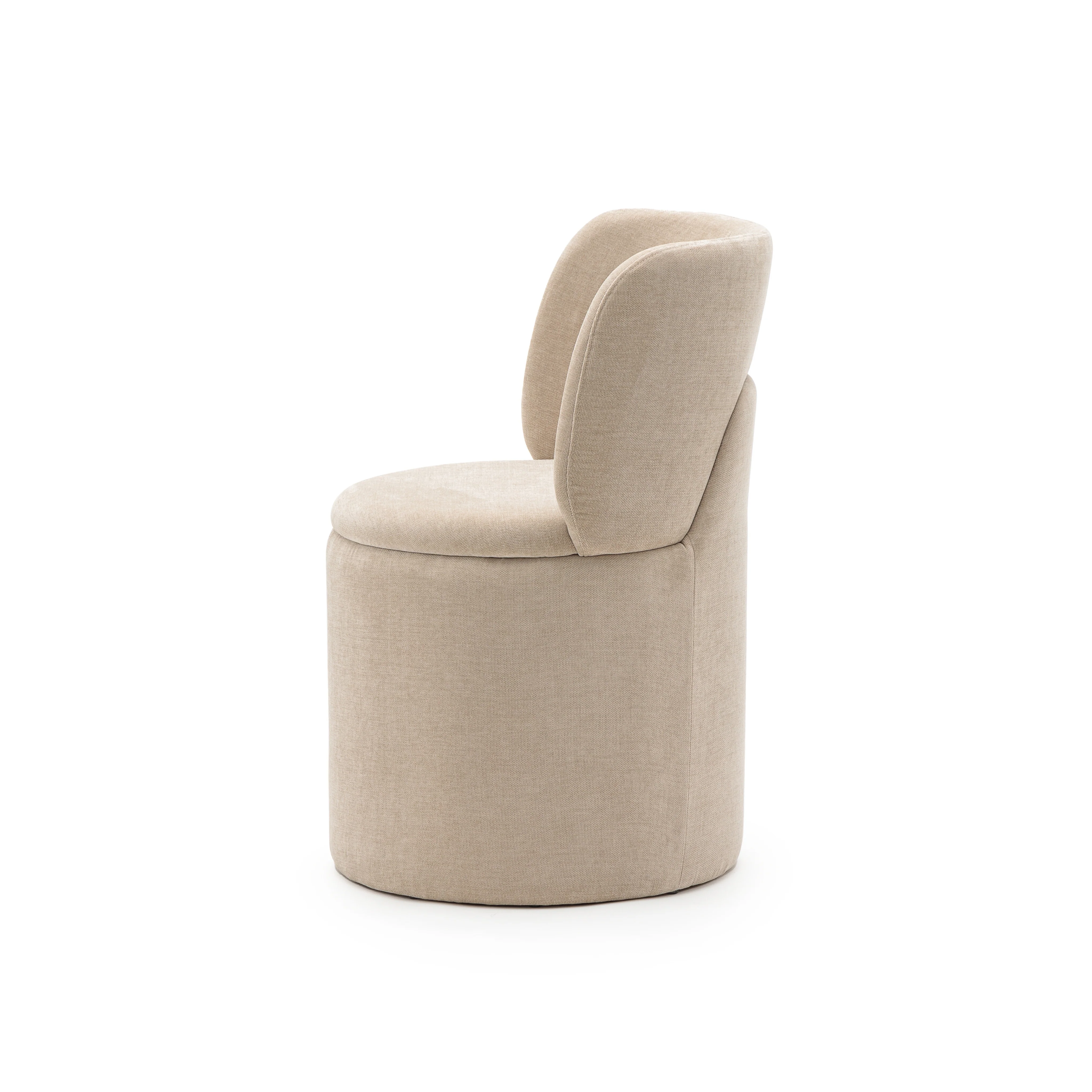 Odette Swivel Chair - Latte - Image 3