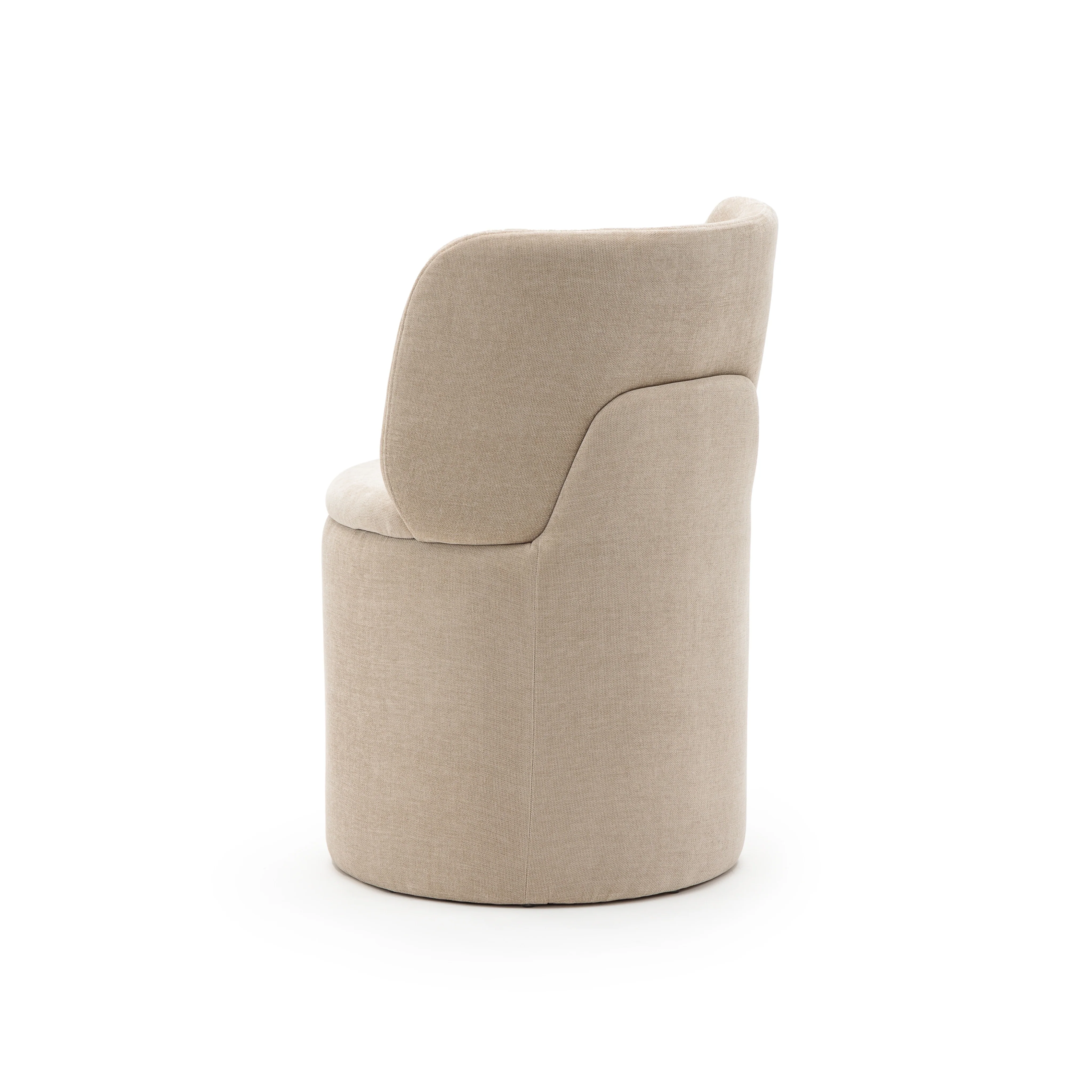 Odette Swivel Chair - Latte - Image 4