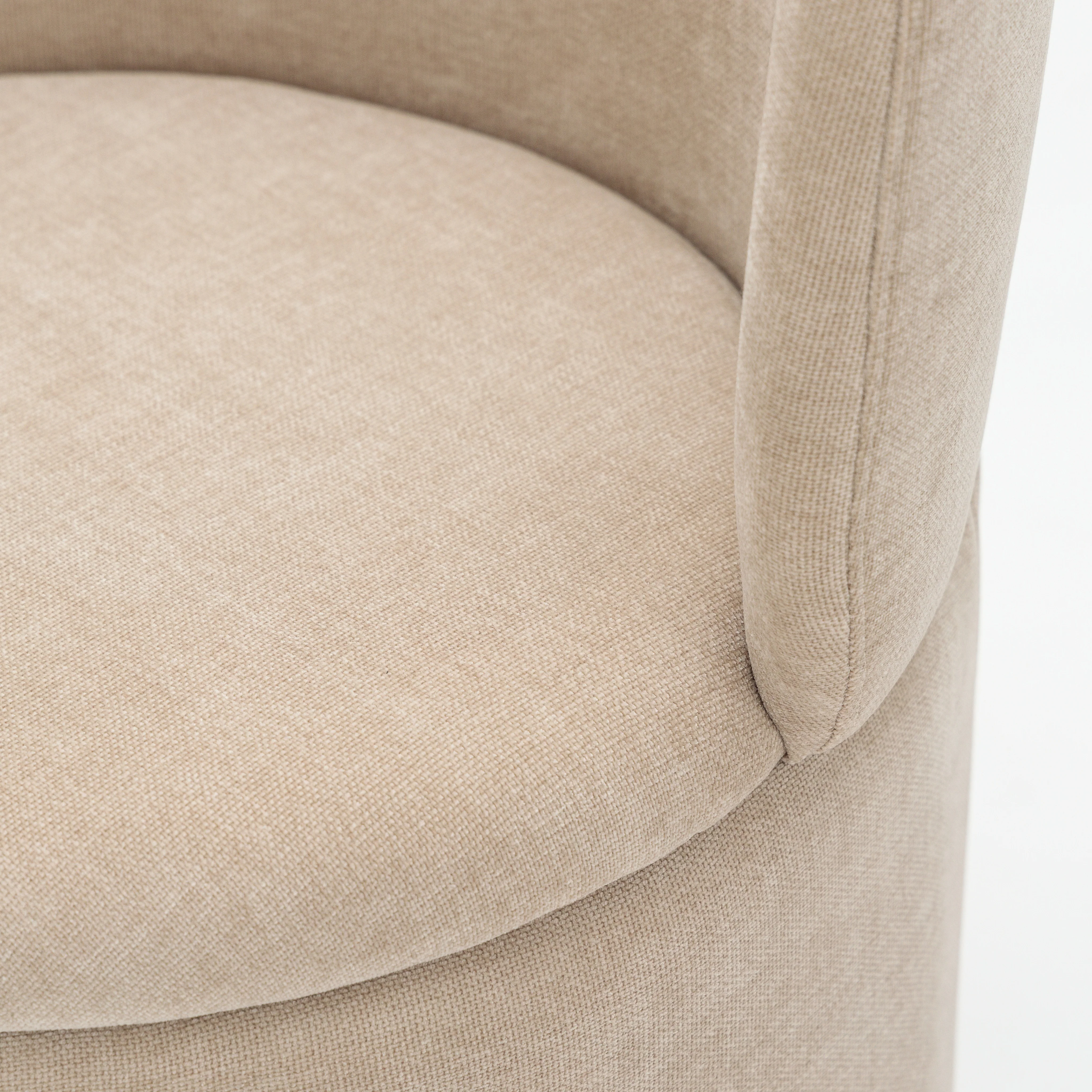 Odette Swivel Chair - Latte - Image 6