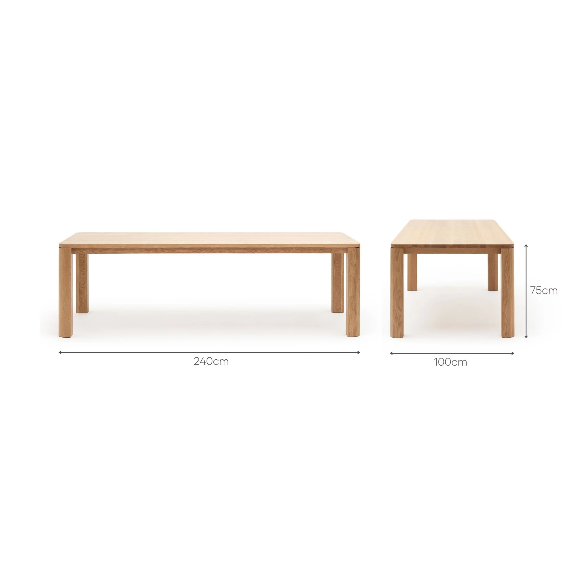 Oli Dining Table - Light Oak - Image 8