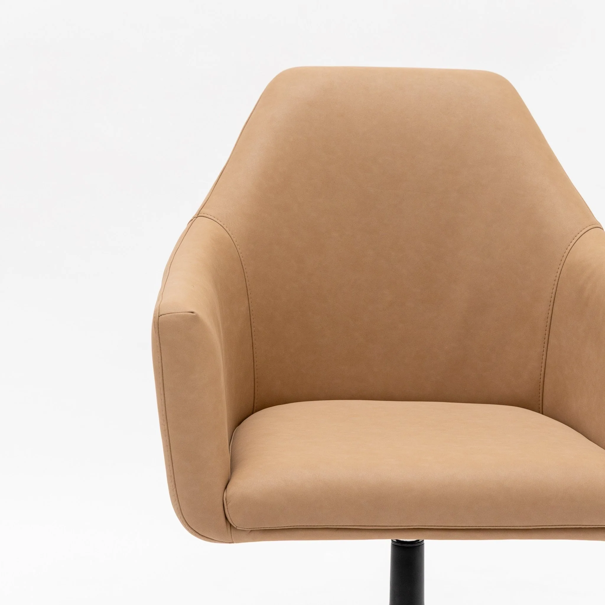 Oliver Desk Chair - Tan Vegan Leather - Image 11