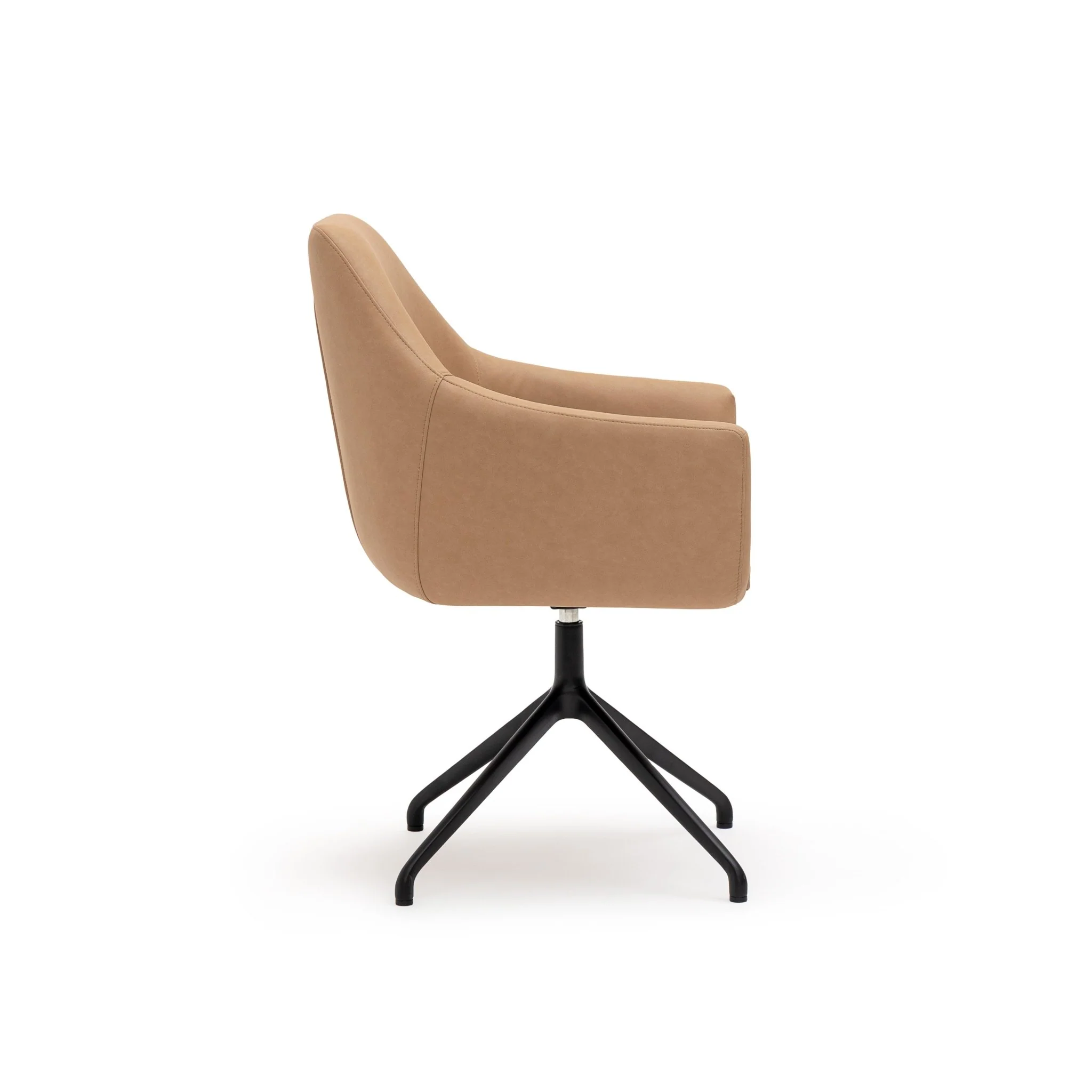 Oliver Desk Chair - Tan Vegan Leather - Image 3