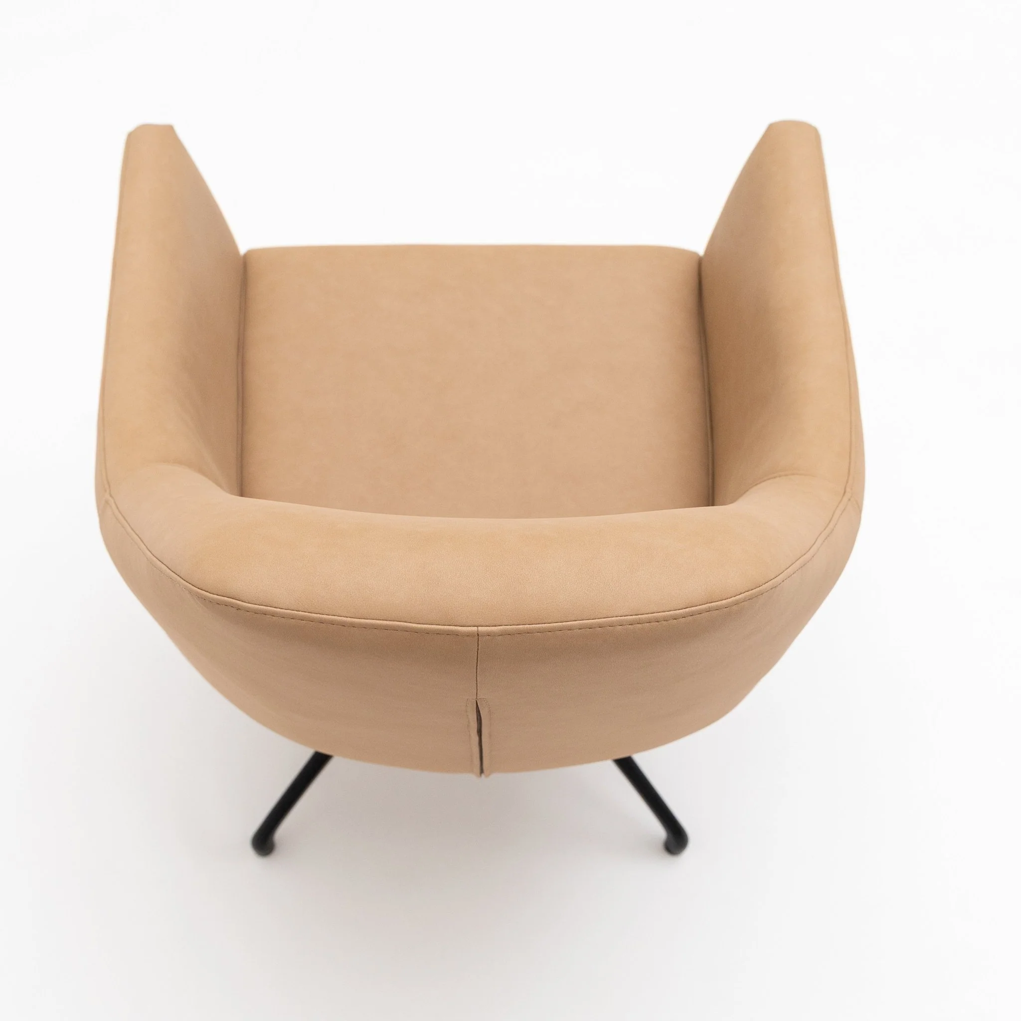 Oliver Desk Chair - Tan Vegan Leather - Image 5