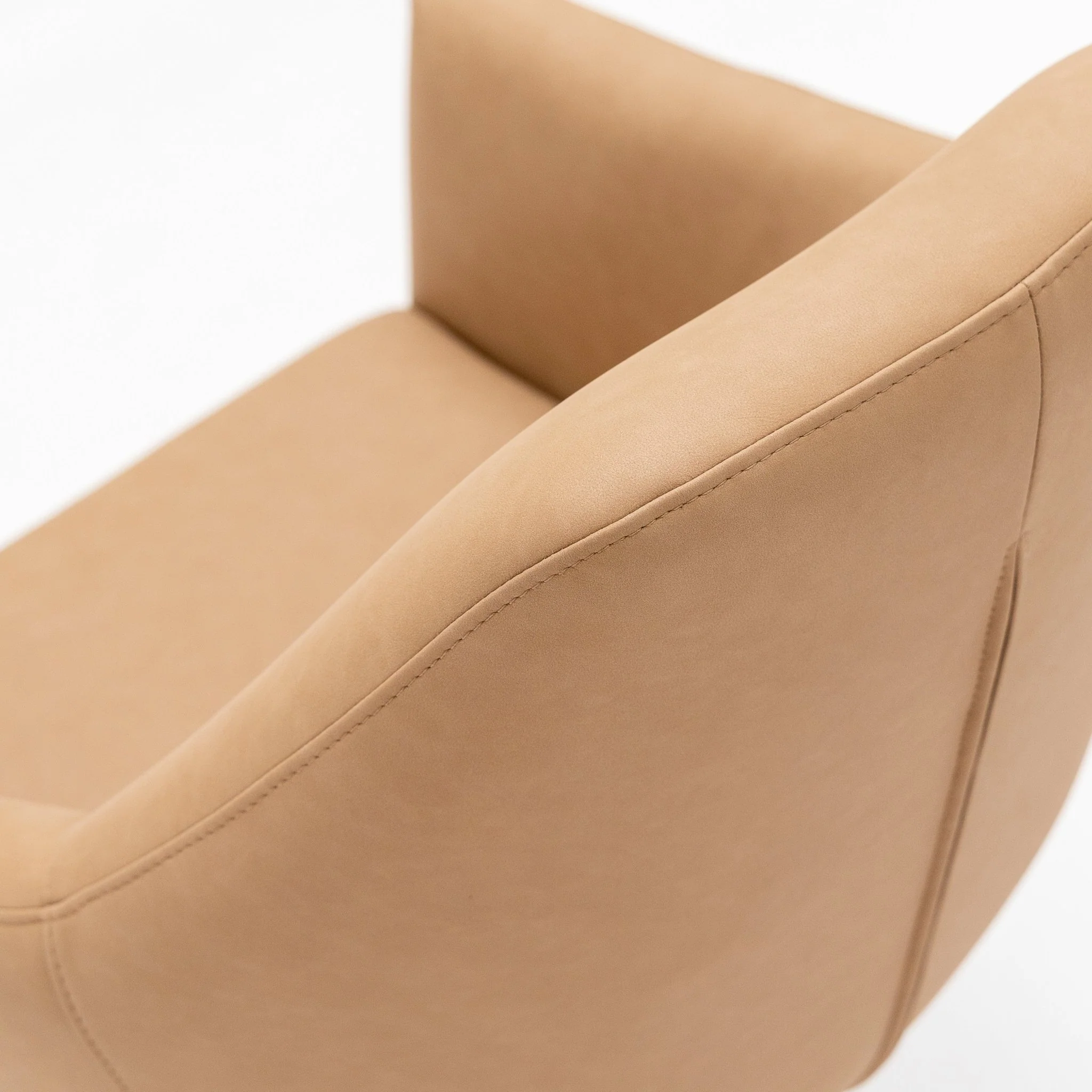 Oliver Desk Chair - Tan Vegan Leather - Image 6