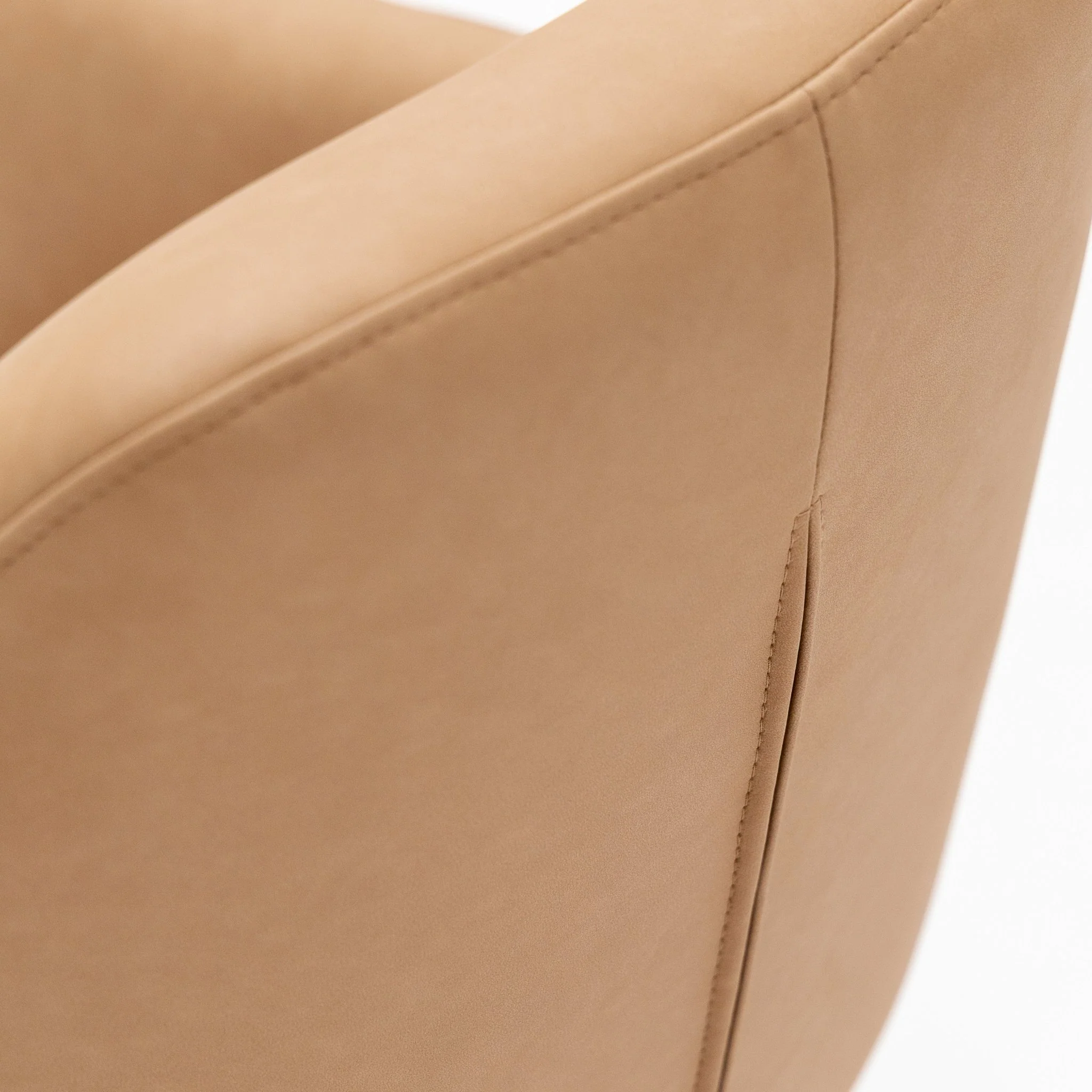 Oliver Desk Chair - Tan Vegan Leather - Image 7
