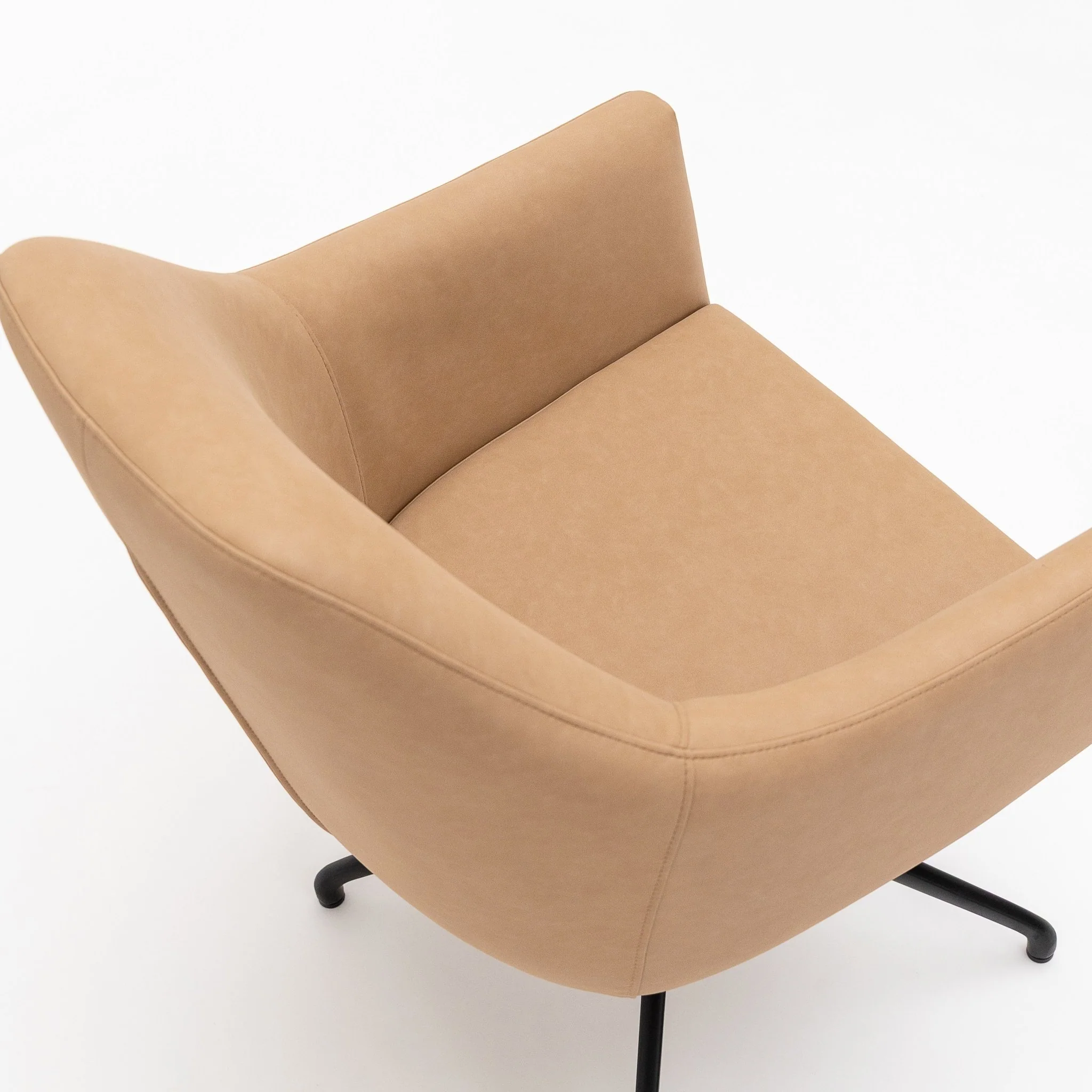 Oliver Desk Chair - Tan Vegan Leather - Image 8