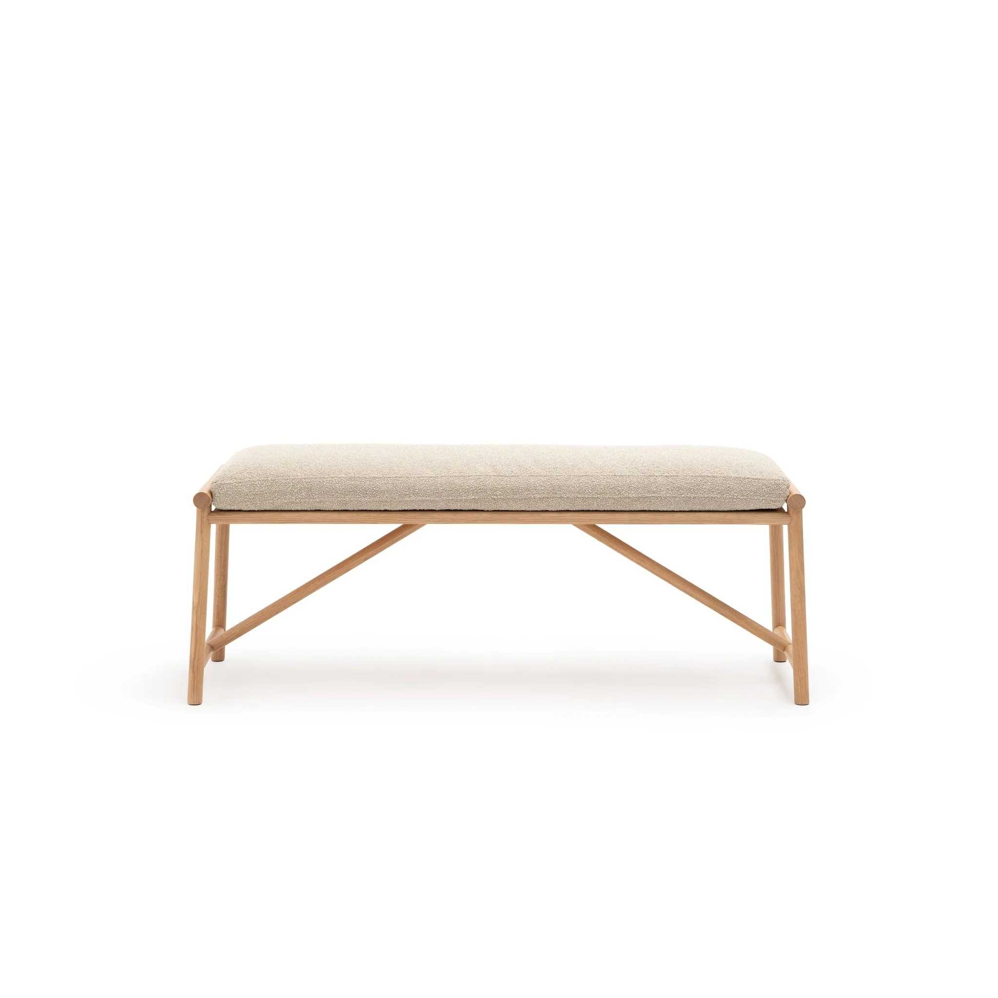 Osaka Bench - Light Oak & Fleece Fawn - Image 2