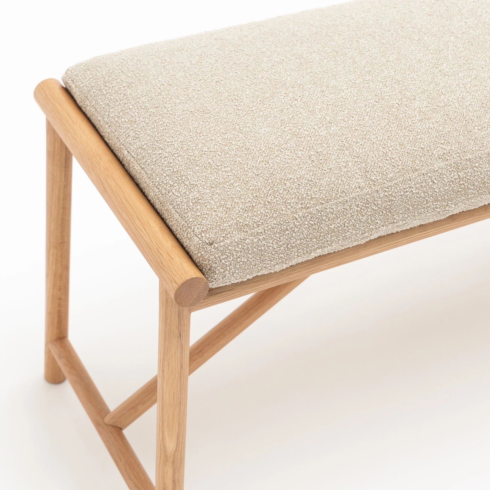 Osaka Bench - Light Oak & Fleece Fawn - Image 4
